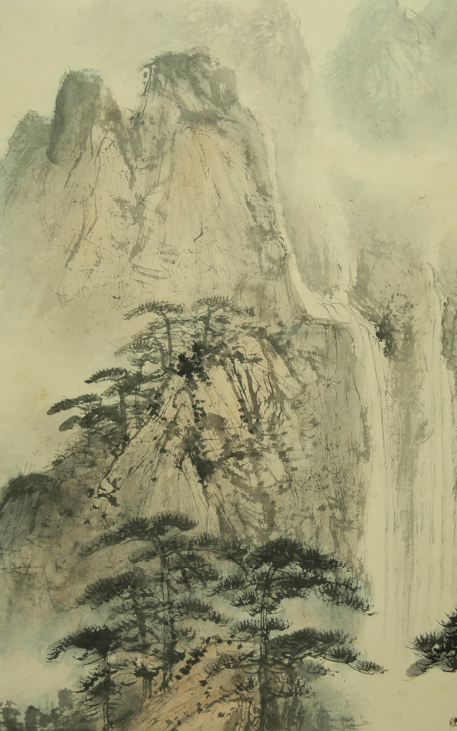 Fu Baoshi mark Waterfall View Map - 3