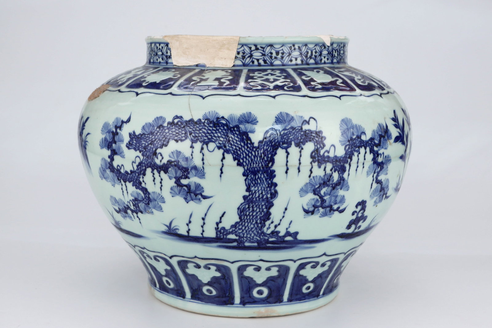 Ming orthodox blue-and-white three-friend jar - 2