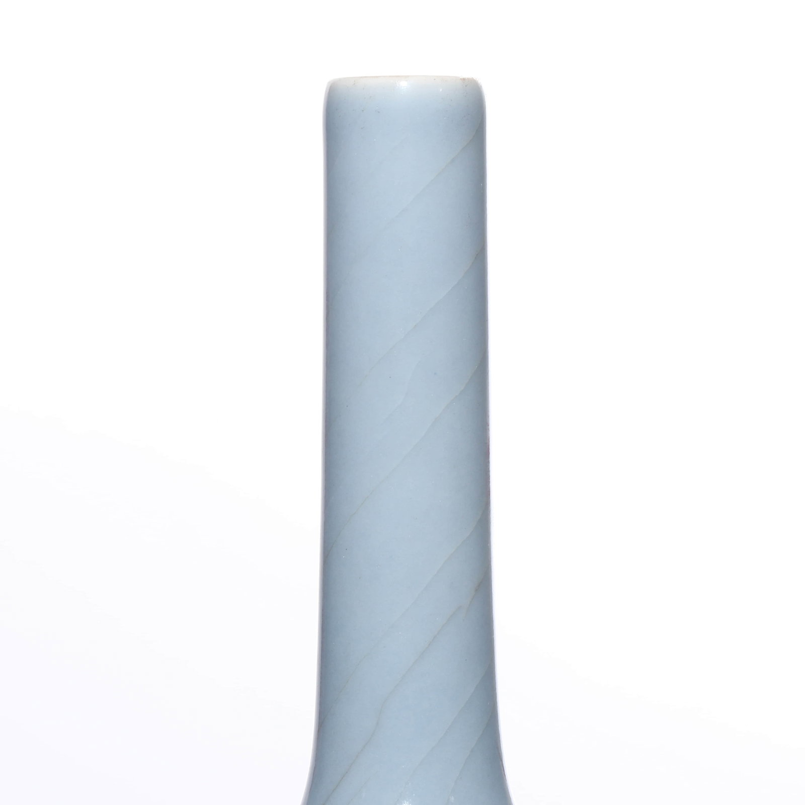 Qing Kangxi azure glaze flask - 2