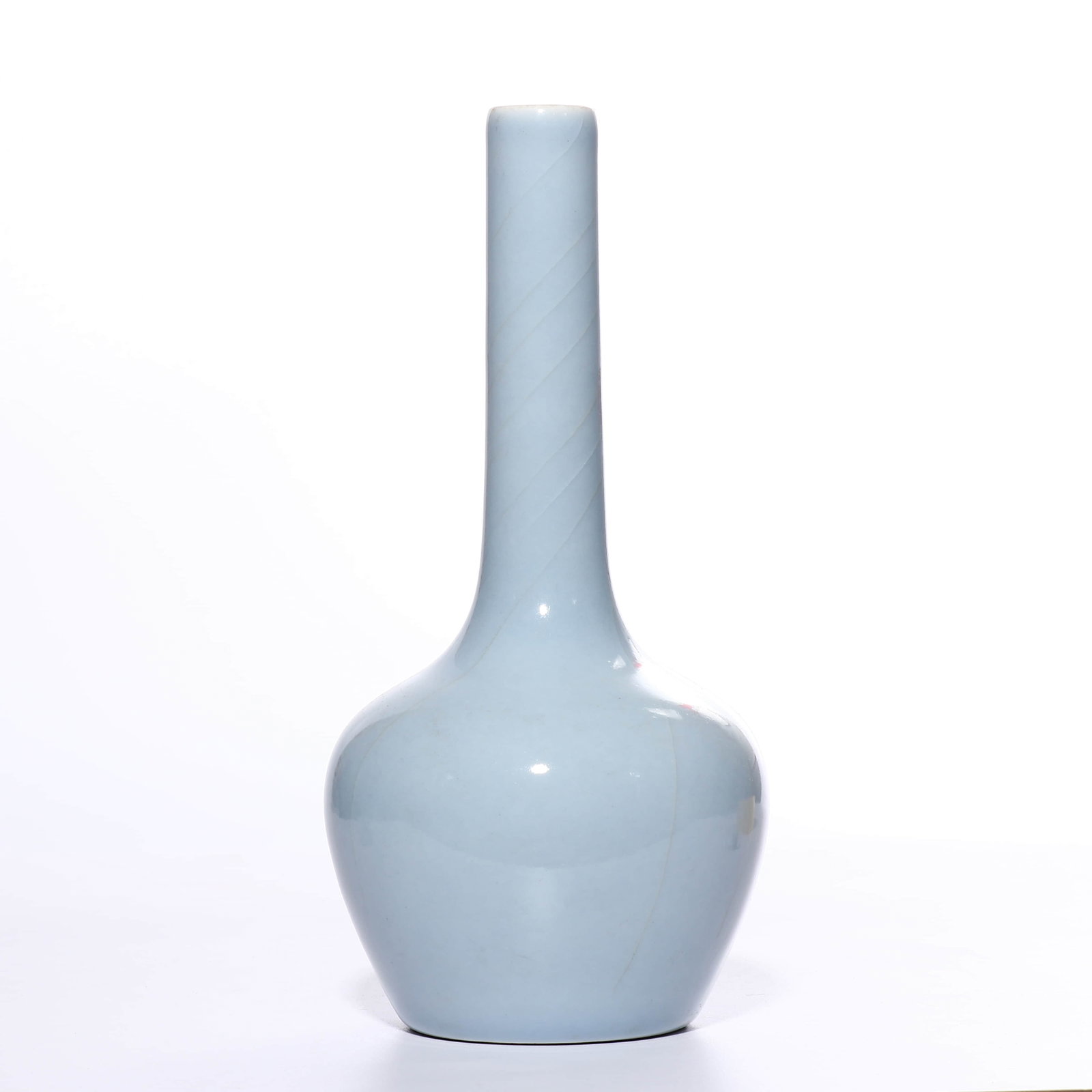 Qing Kangxi azure glaze flask - 3