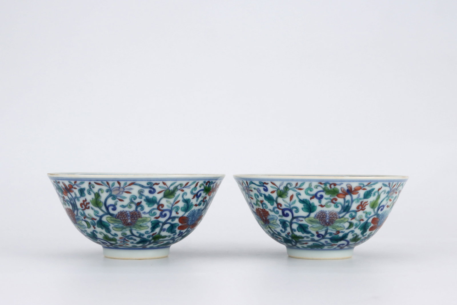 Qing Dao guang dou Cai tie branch flower pattern bowl - 5