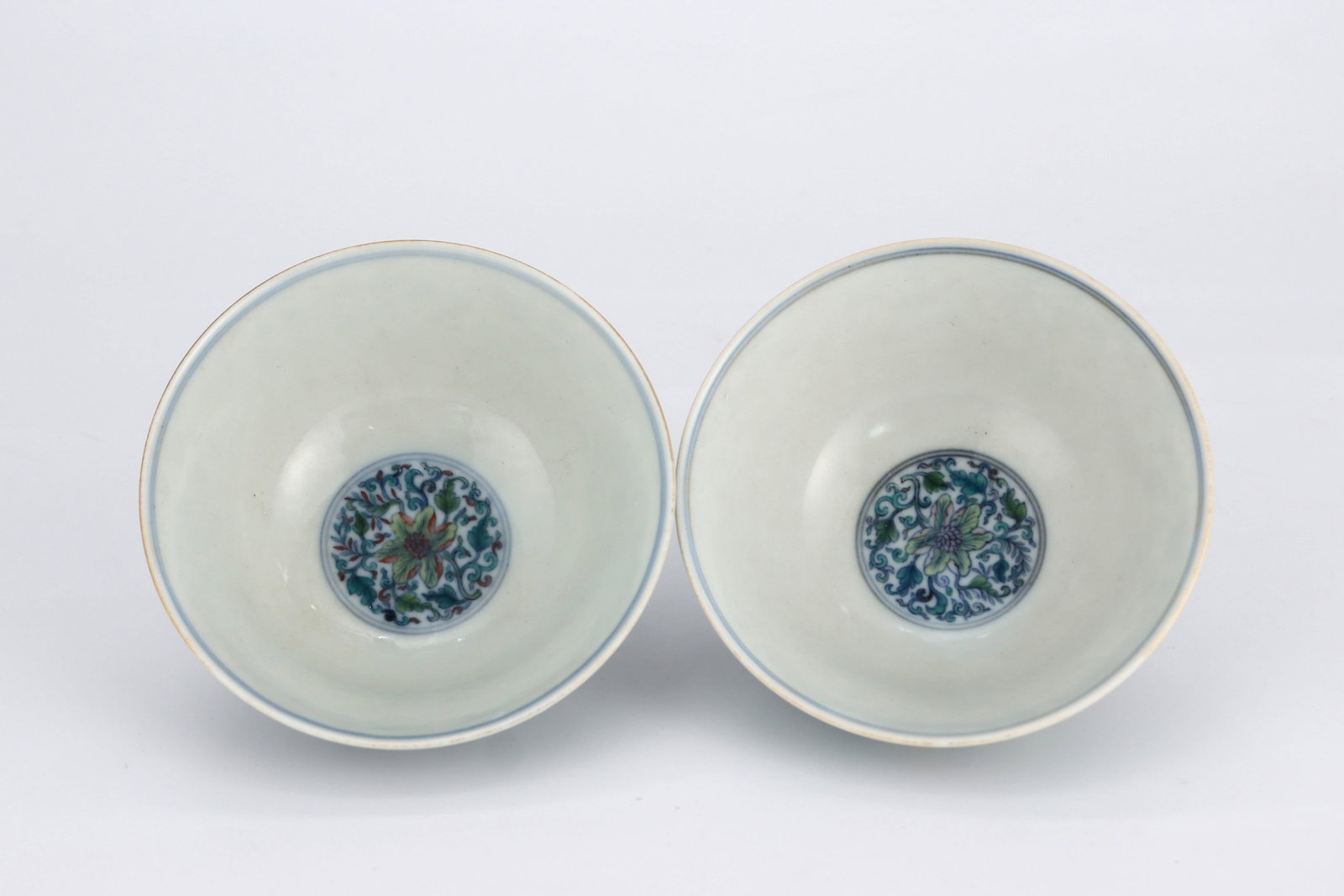 Qing Dao guang dou Cai tie branch flower pattern bowl - 6