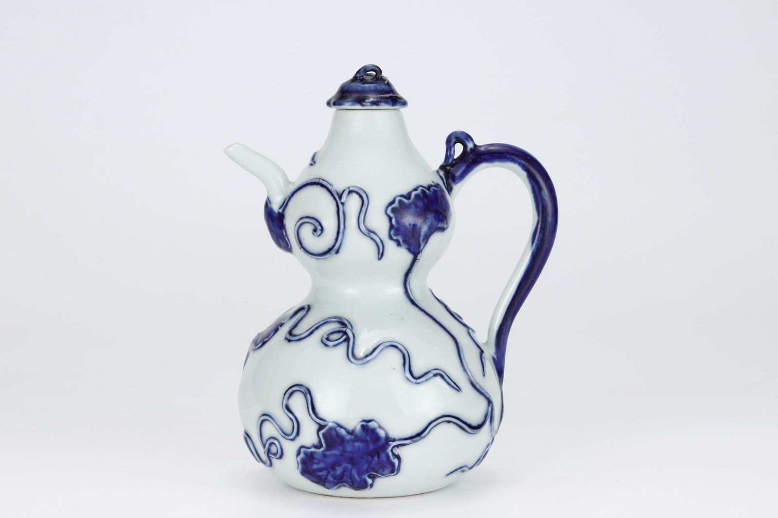 Ming Yongle blue and white flower bottle with gourd pattern - 2