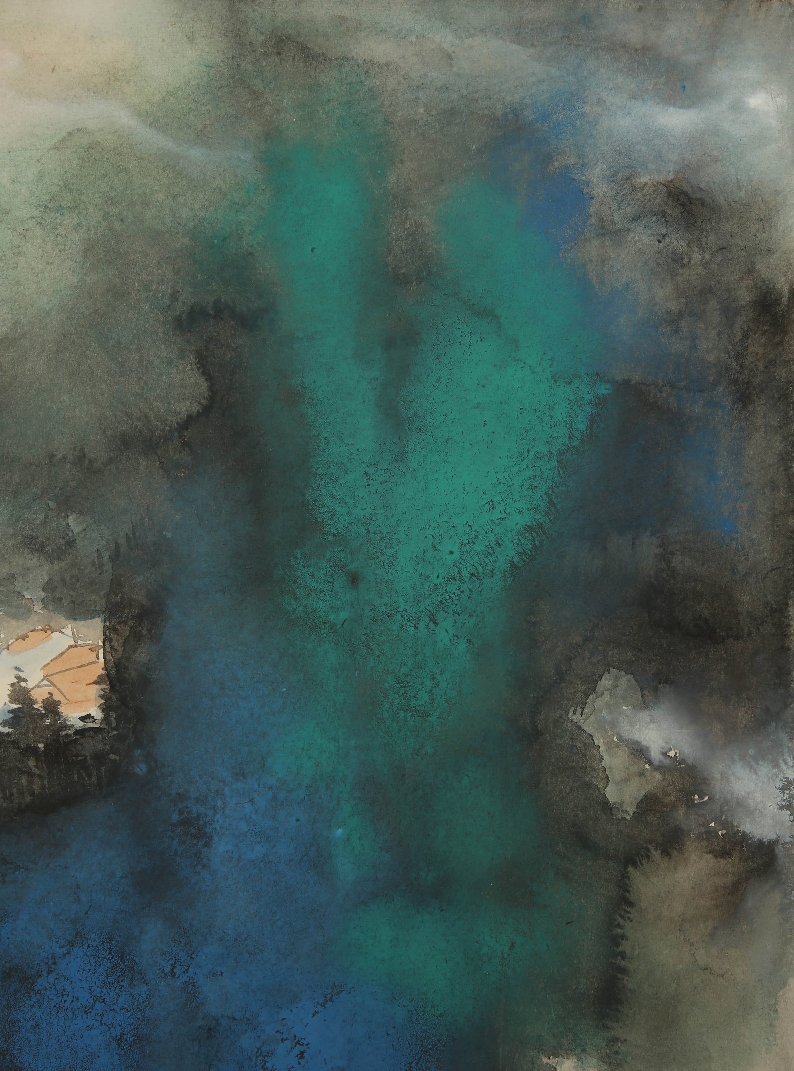 Zhang Daqian splashed colorful landscapes. - 2