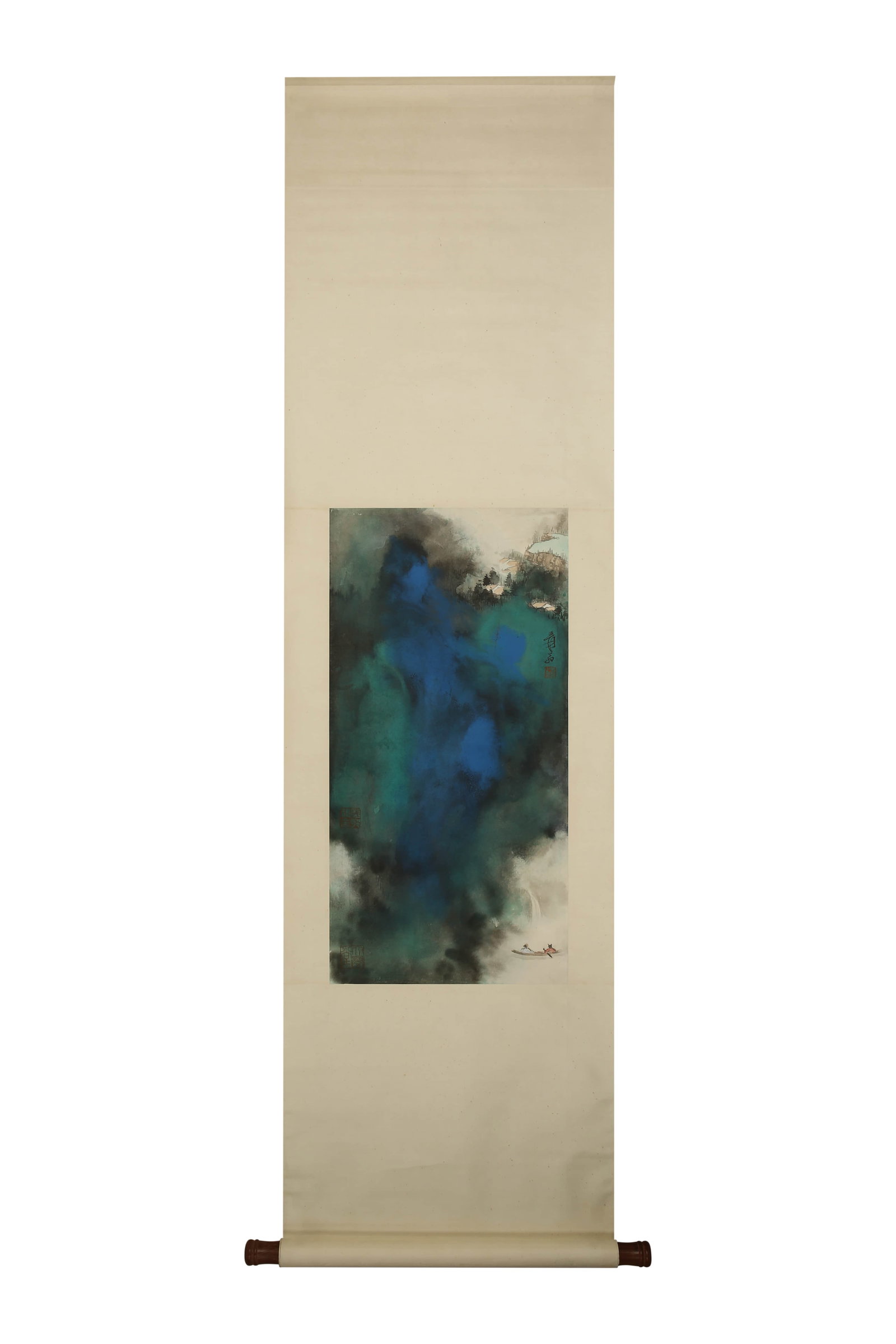 Zhang Daqian splashed colorful landscapes. - 2