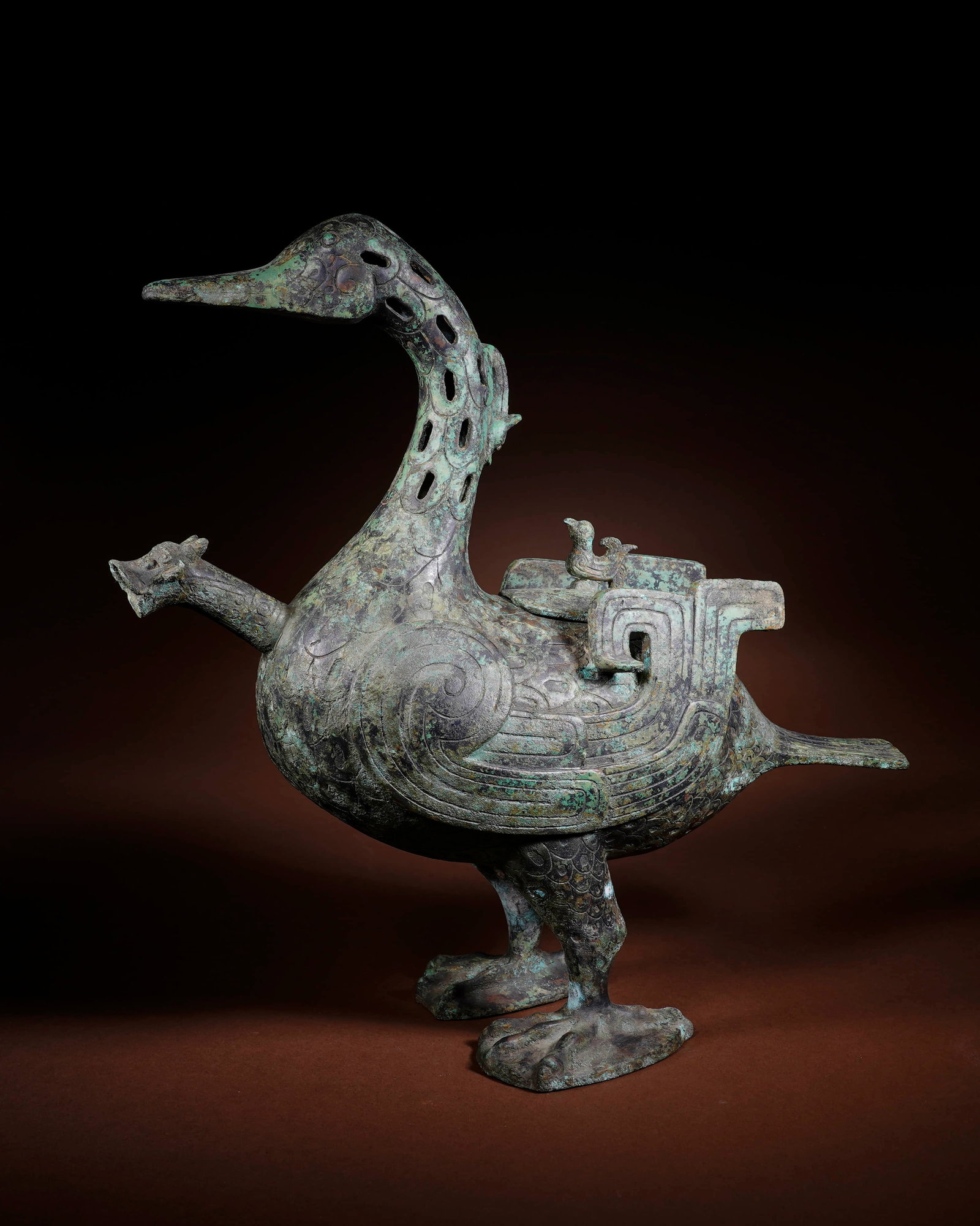 Tongqing Bird Zun in Warring States Period - 2
