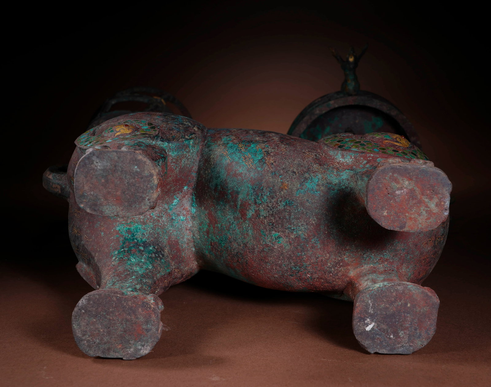 Warring States bronze beast high-handle lamp - 5