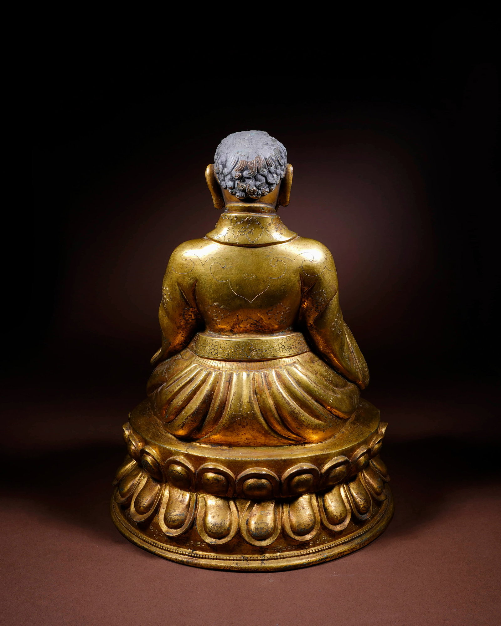Ming bronze gilded Karmapa - 4