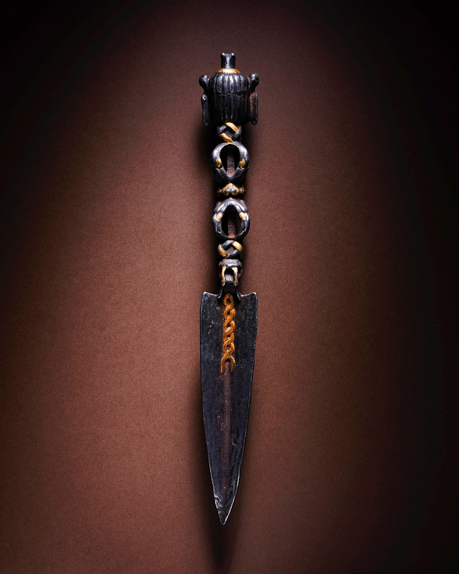Clear copper and gilt gold, Ba Pu Kumgang. - 2