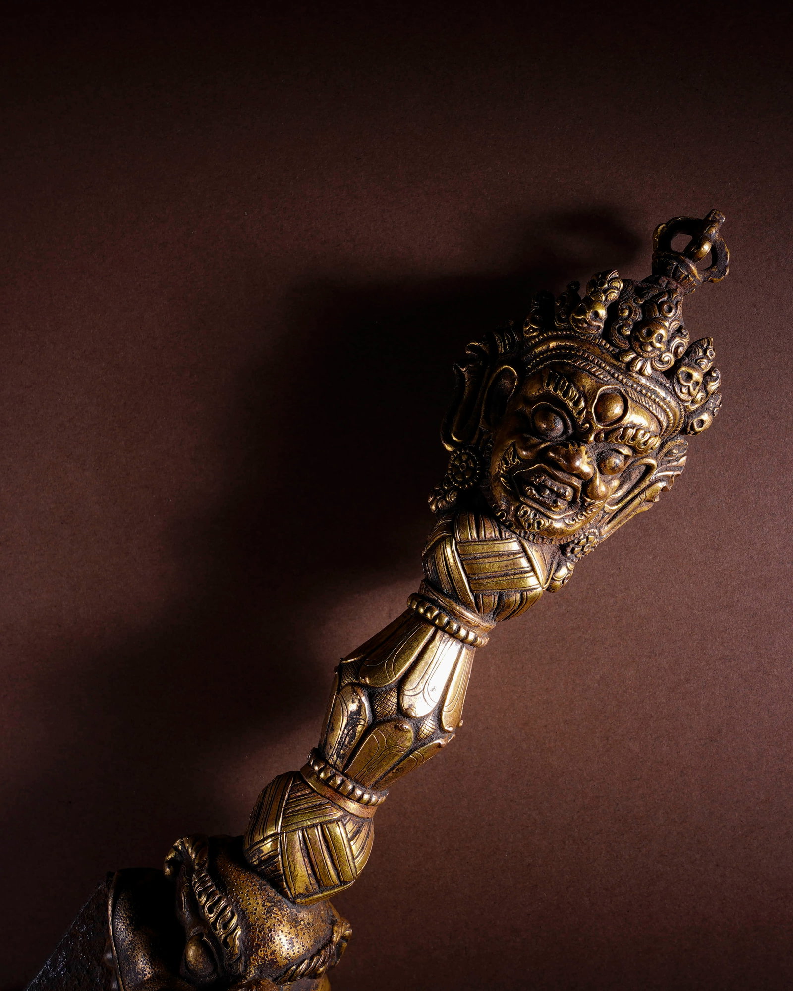 In the middle of Qing Dynasty, Capricorn-faced Vajra. - 3