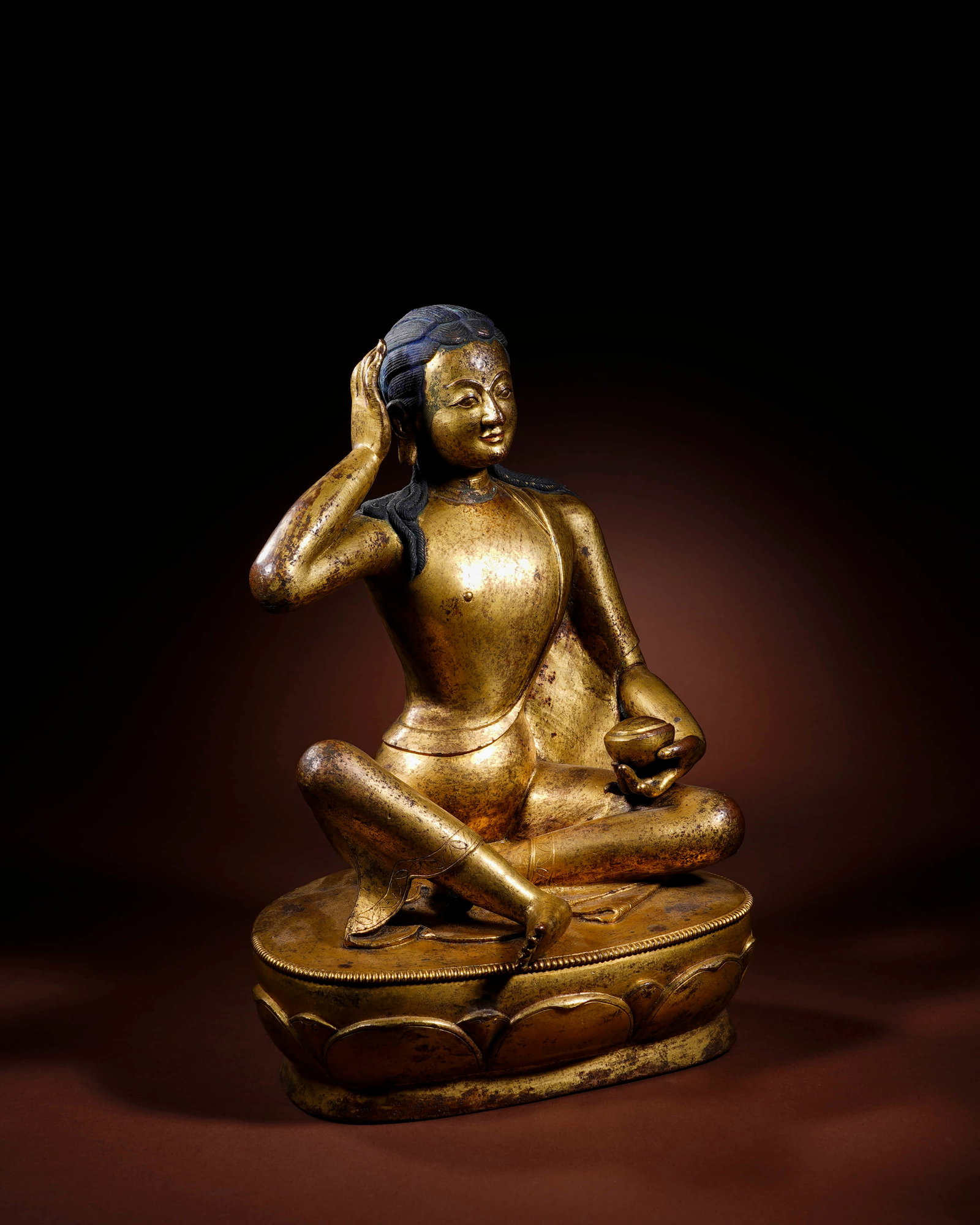 14th century bronze gilded Mirariba statue. - 2