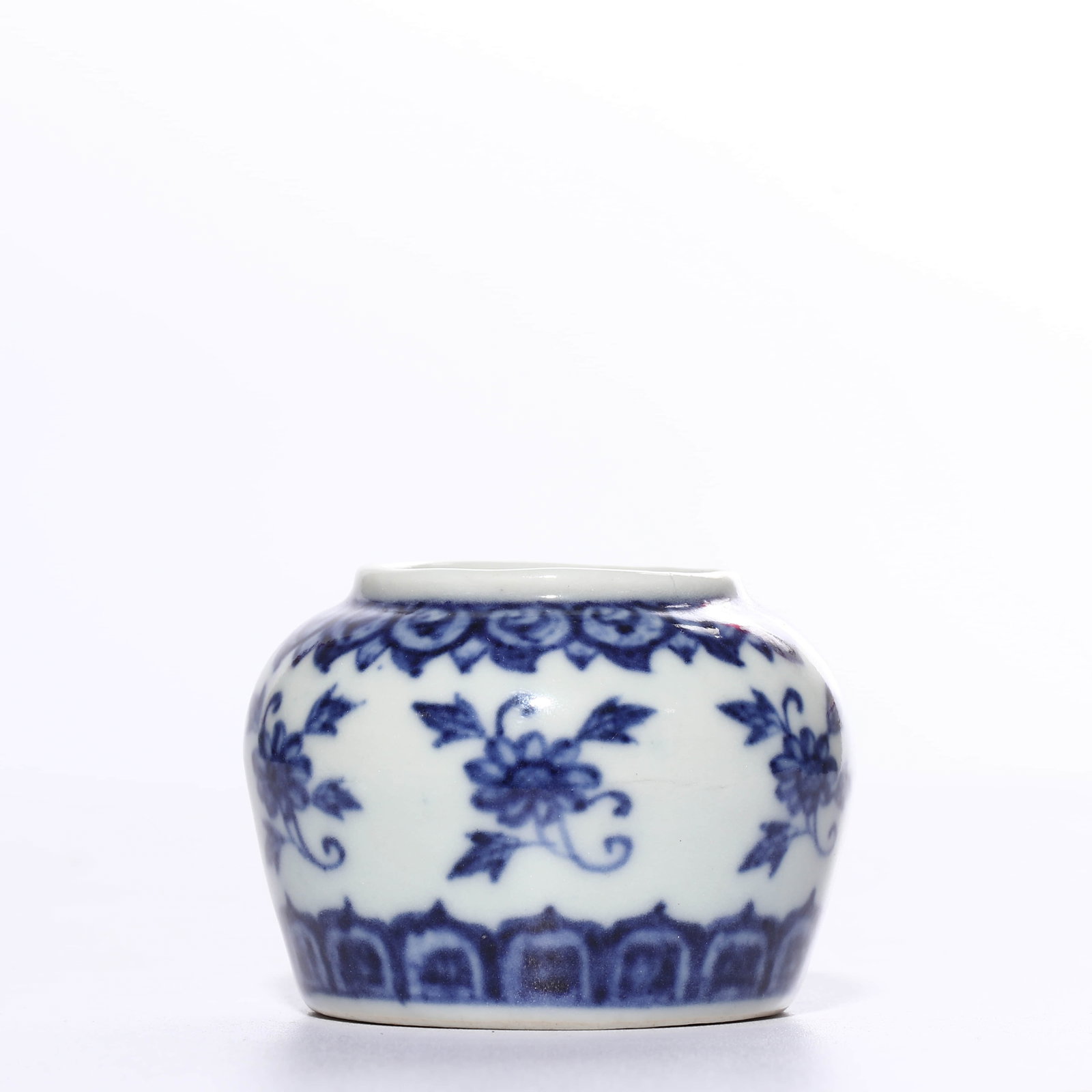 Blue and White Flower Pattern Water pot, Xuande Period - 3