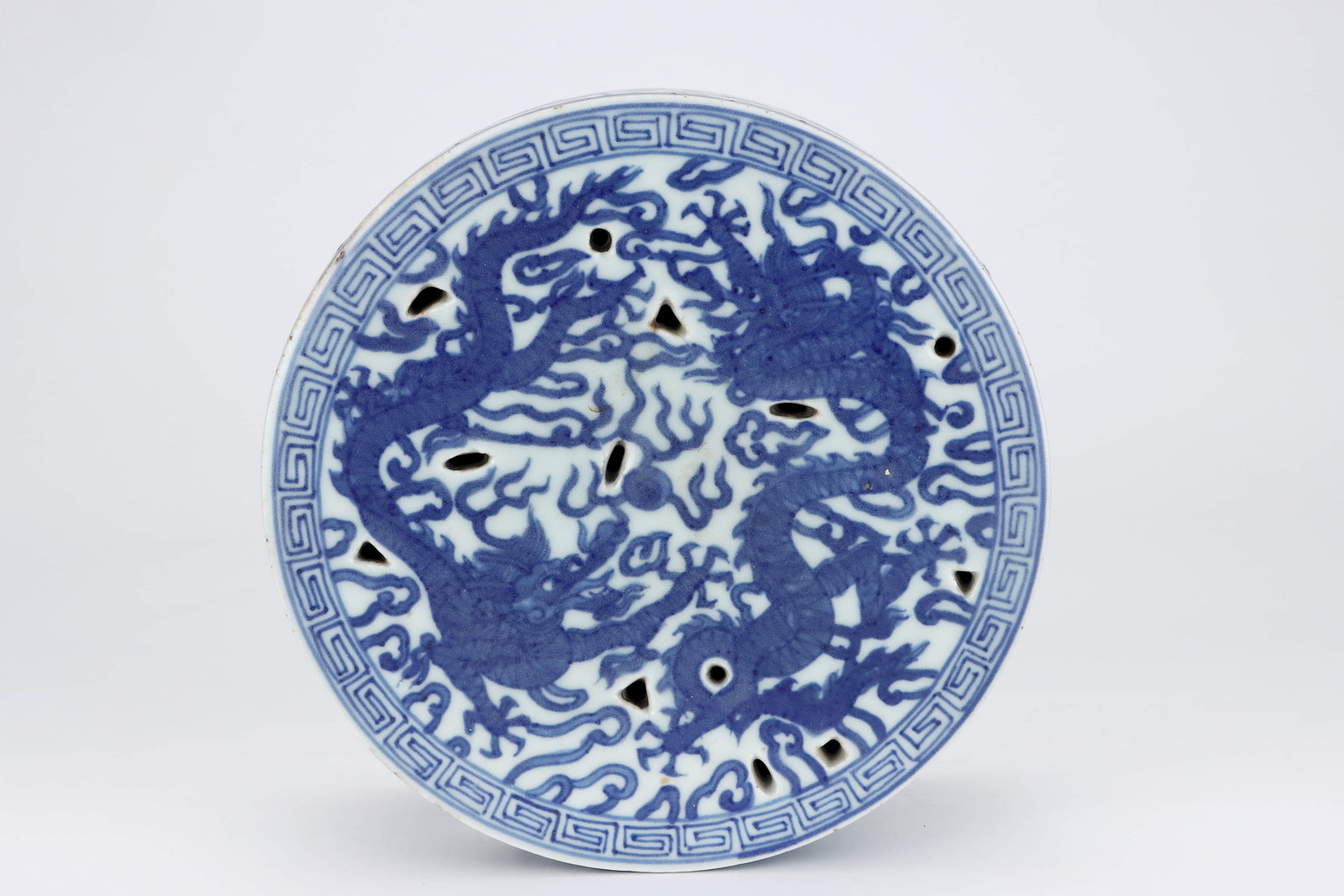 Ming Wanli Blue-and-white Twisted Dragon-pattern Holding Box - 5