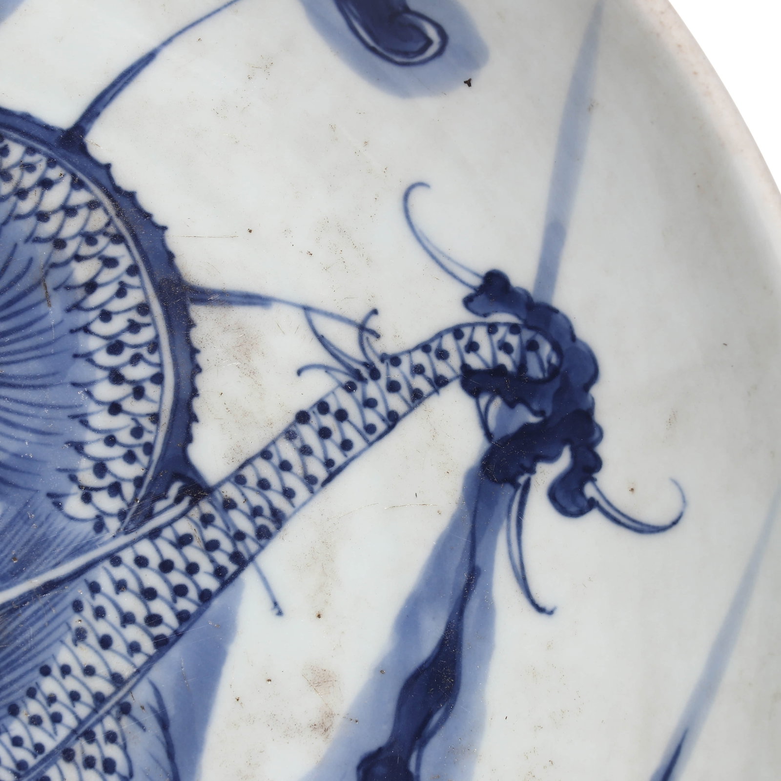 Blue and White Dragon Dish, Yongzheng Period - 3