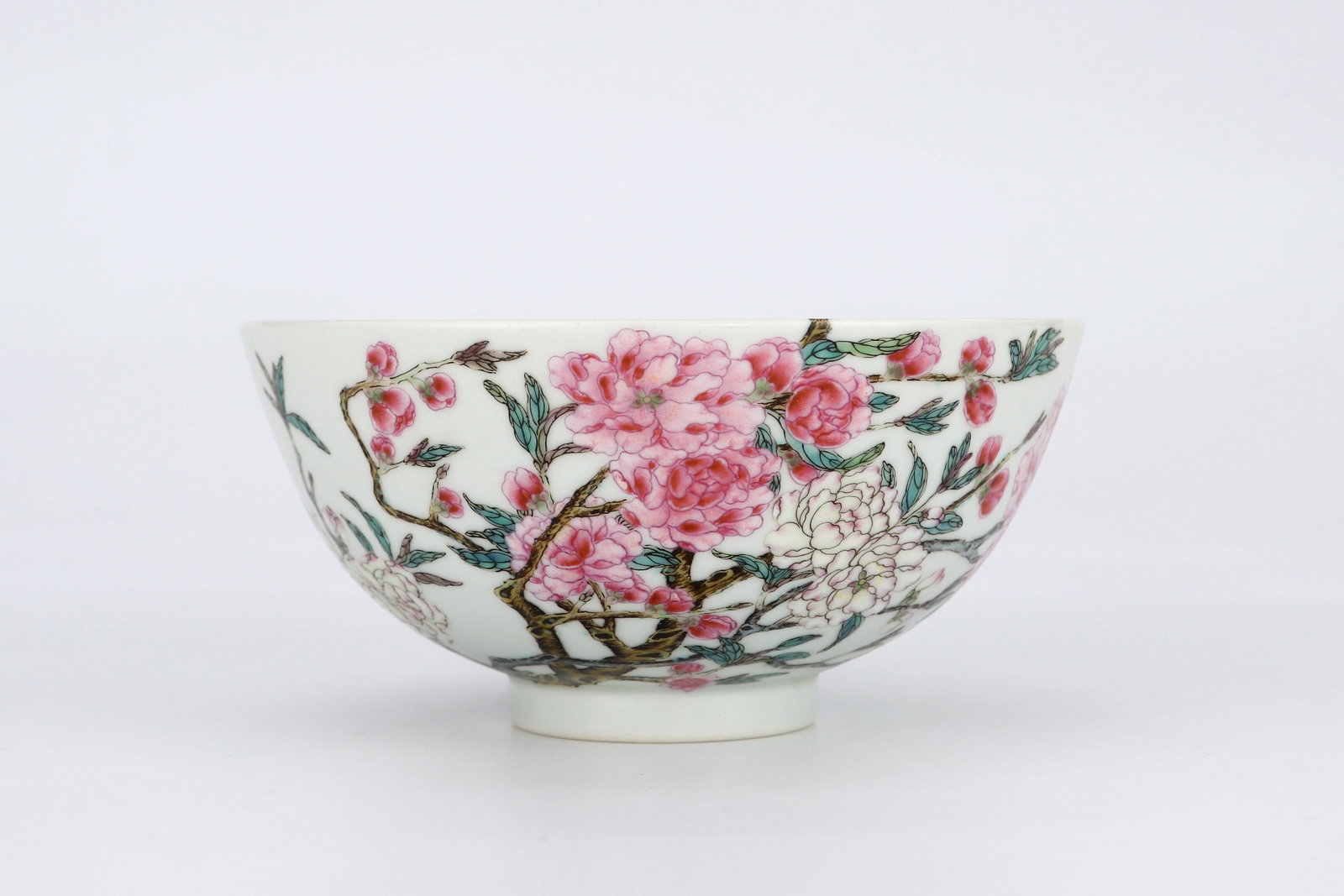 Qing Yongzheng pastel flower pattern bowl - 2