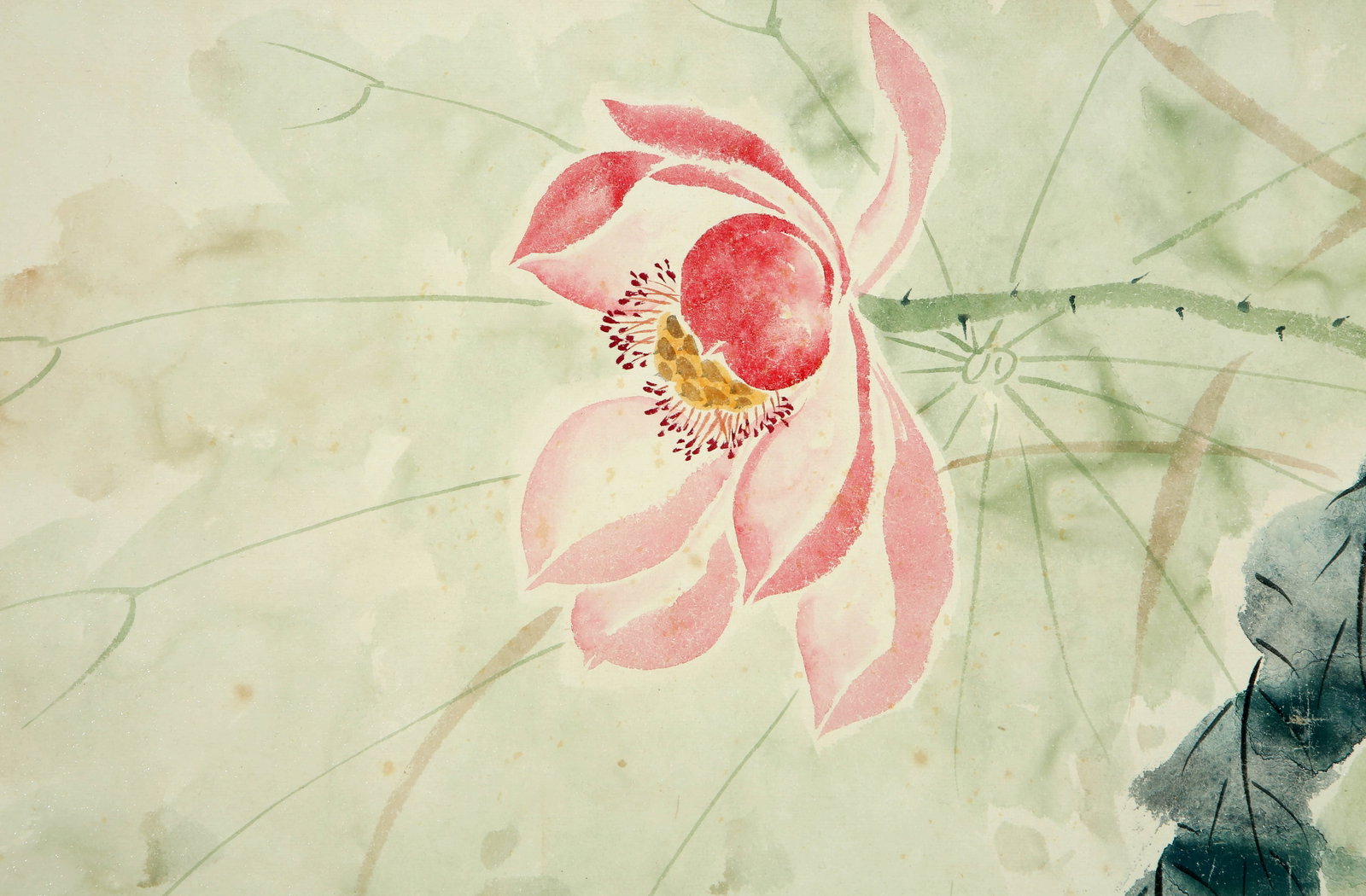 Xie Zhiliu lotus swimming fish - 4