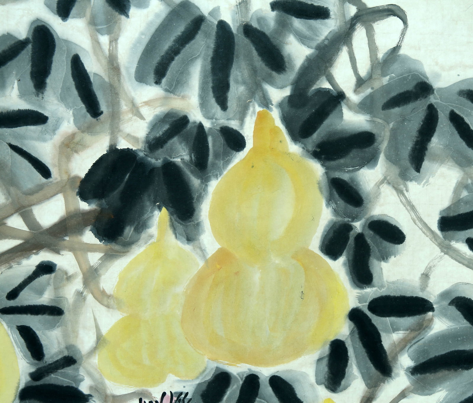 Wu Changshuo blue spot autumn color - 3