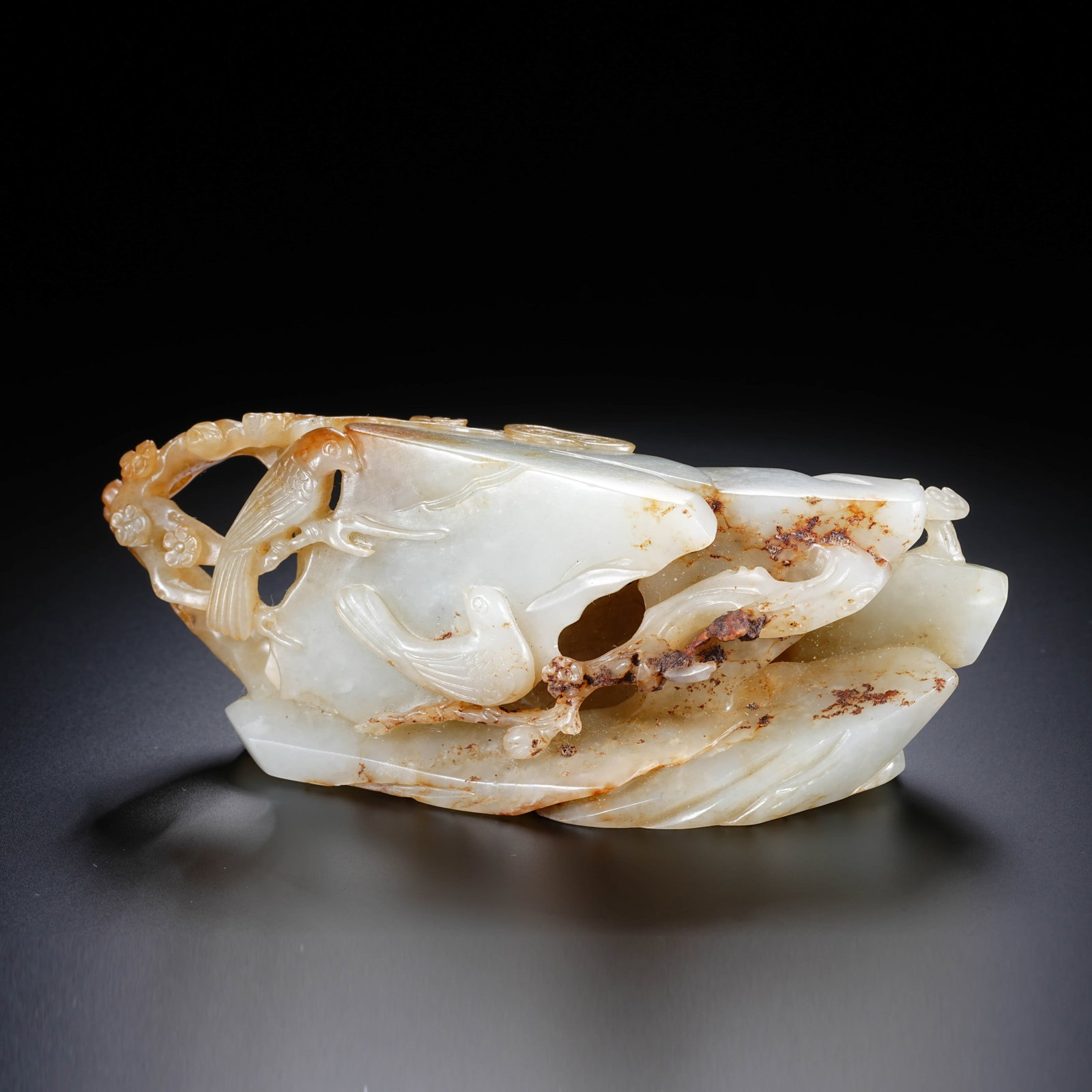 A CHINESE JADE 'MOUNTAIN' ORNAMENT (1 of 7)