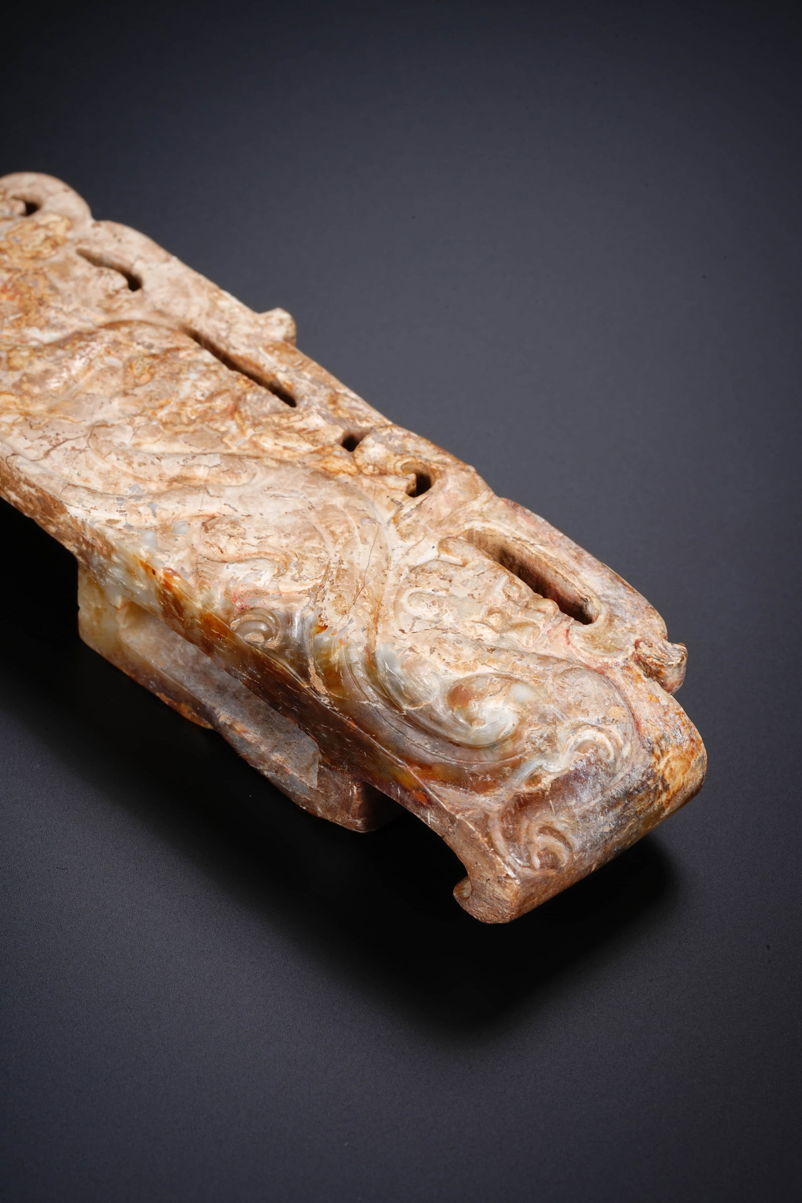 A CHINESE JADE SWORD FITTING - 3