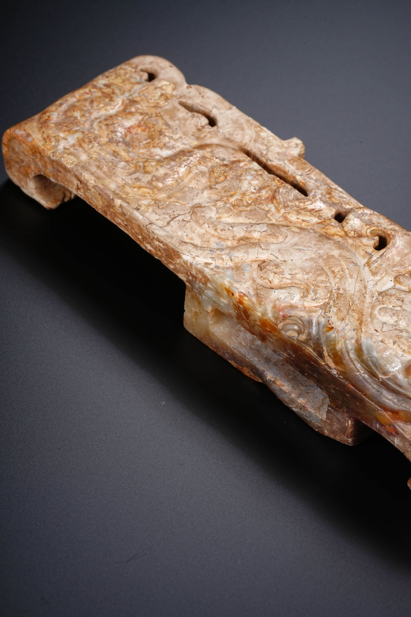 A CHINESE JADE SWORD FITTING - 4