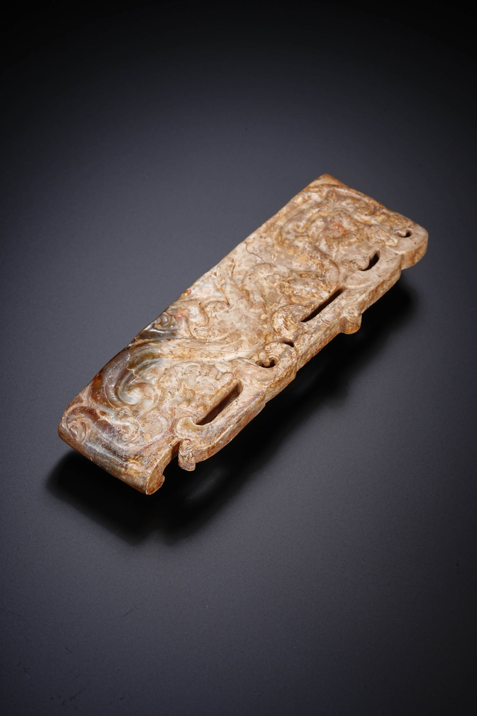 A CHINESE JADE SWORD FITTING - 5