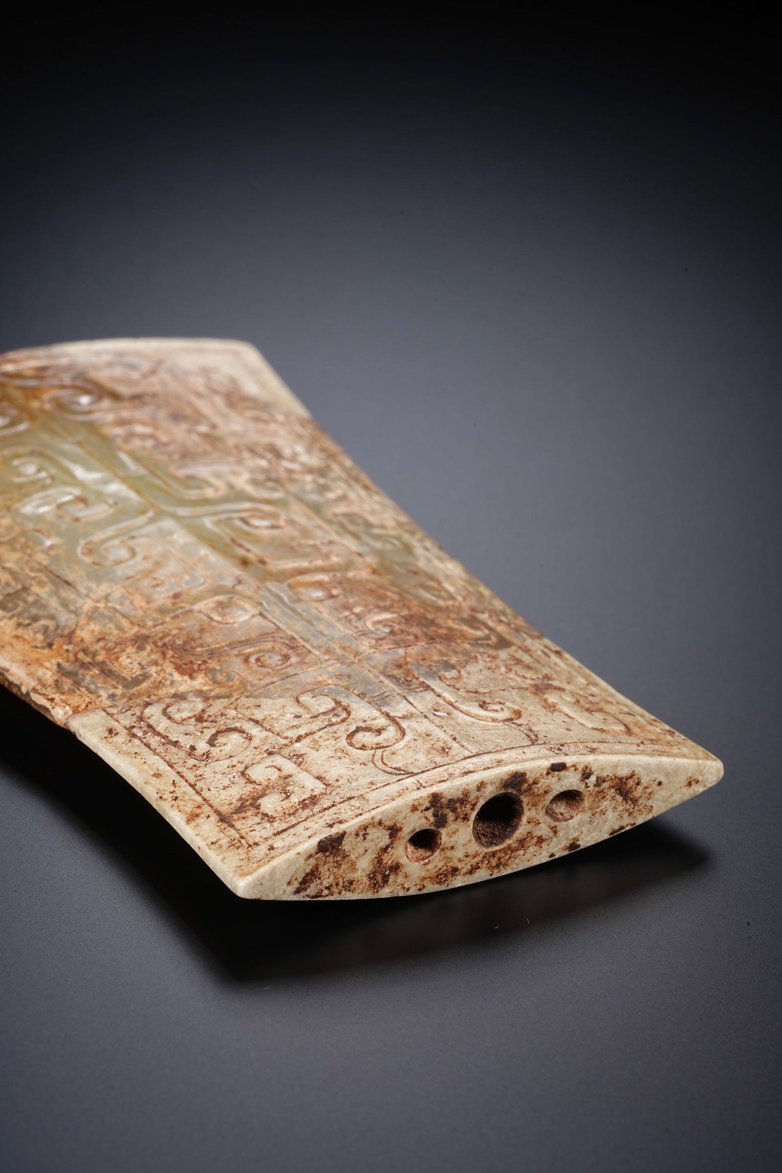 A CHINESE JADE SWORD FITTING - 6