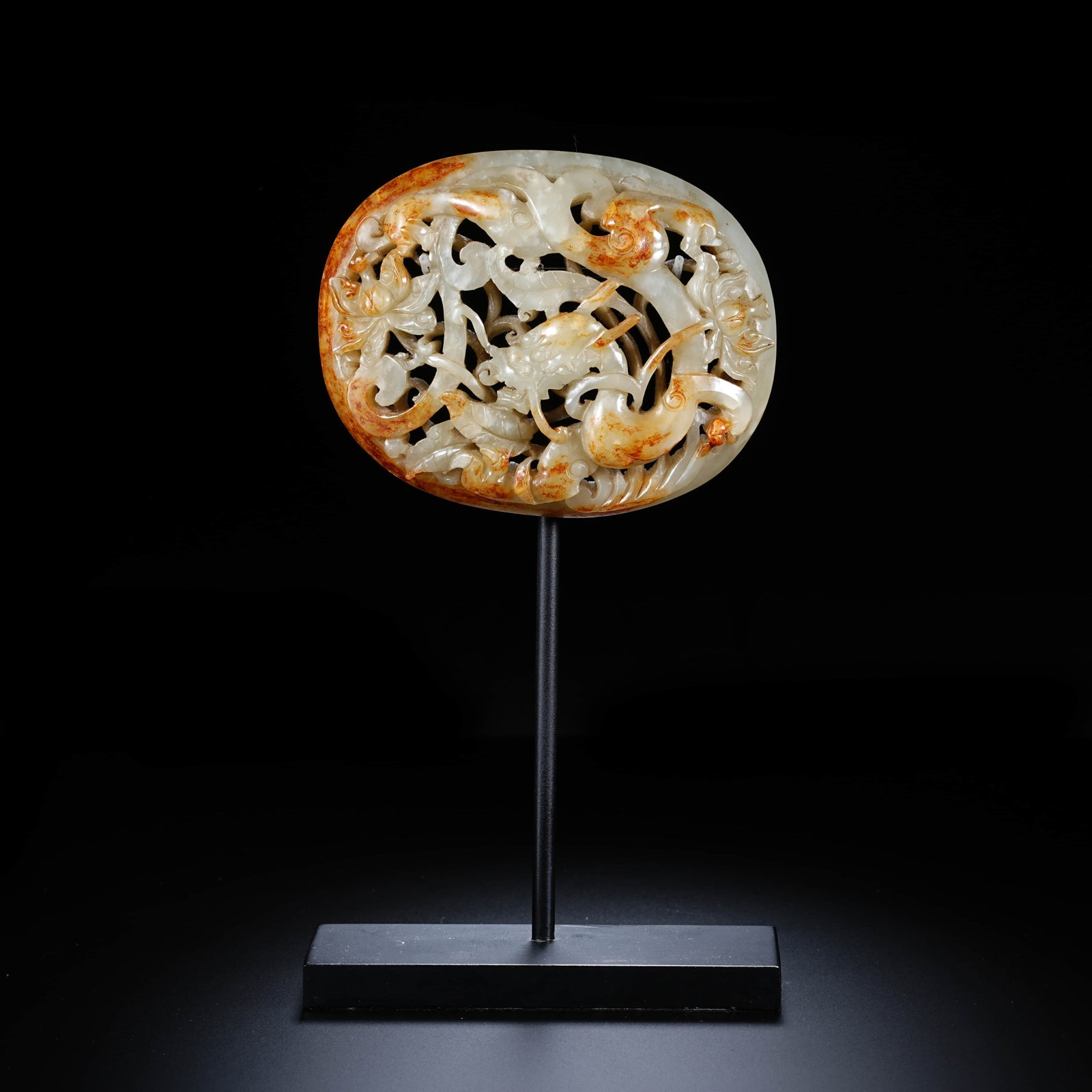 A CHINESE JADE 'DRAGON IN CLOUDS' PENDANT (1 of 10)
