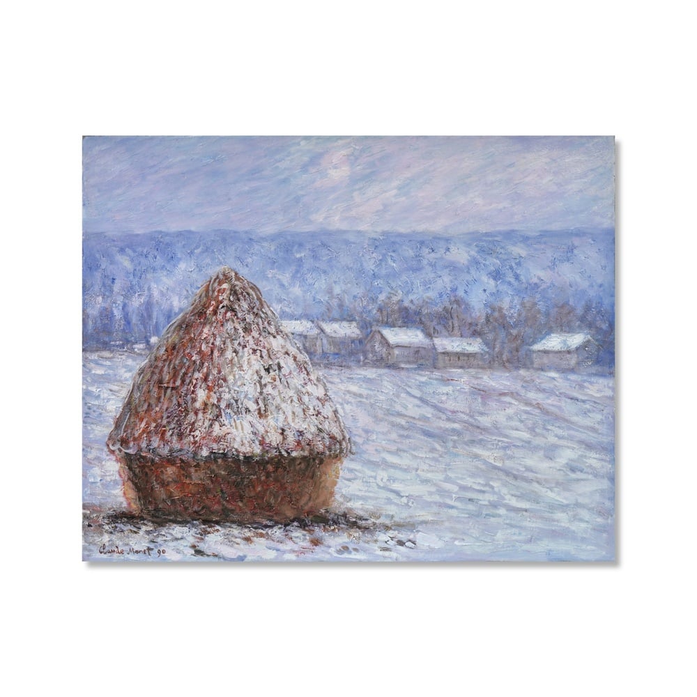CLAUDE MONET (1840-1926), ATTRIBUTED TO, OIL ON CANVAS: Image Dimensions: 29 x 36 in (73.5 x 91.5 cm) Signed (lower left) This painting belongs to Claude Monet's iconic Haystacks series, executed between 1890 and 1891 in the fields near his home in Giverny