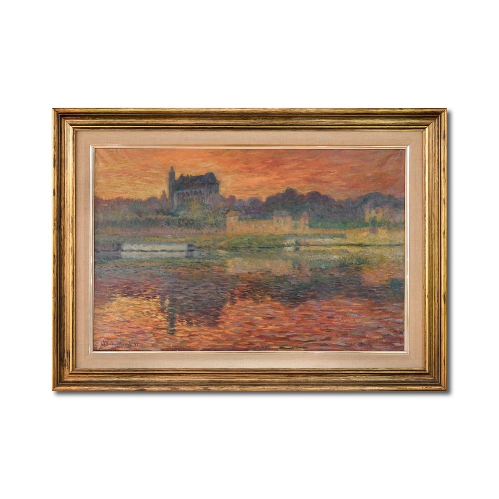 CLAUDE MONET (1840-1926), ATTRIBUTED TO, OIL ON CANVAS: Signed (lower left) Image Dimensions: 92 x 60 cm (36 1/4 x 23 3/4 in) Framed dimensions: 115 x 83 cm (45 1/4 x 32 5/8 in) This painting comes with COA. Claude Monet (1840-1926), one of the founding