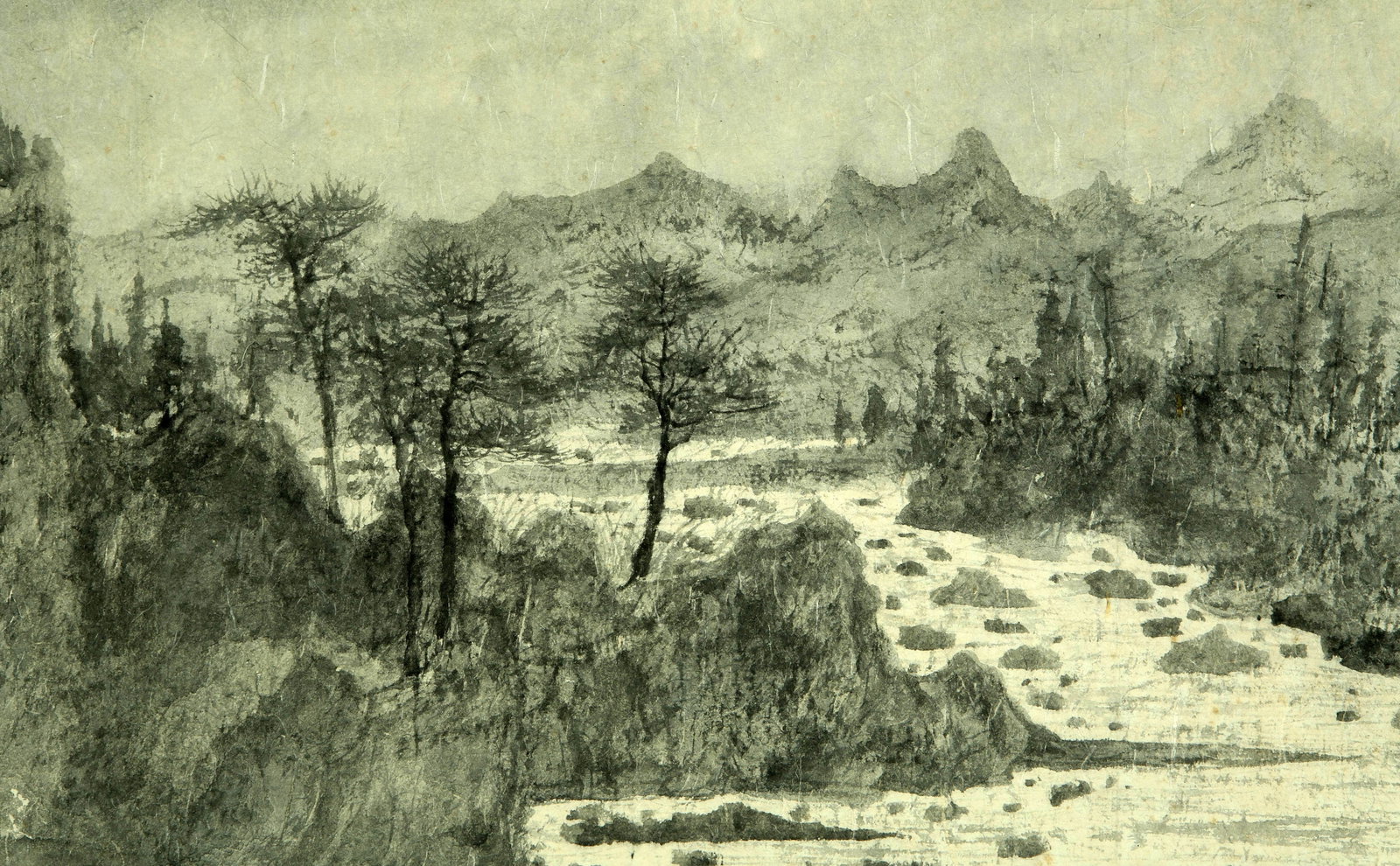 Fu Baoshi landscape - 4