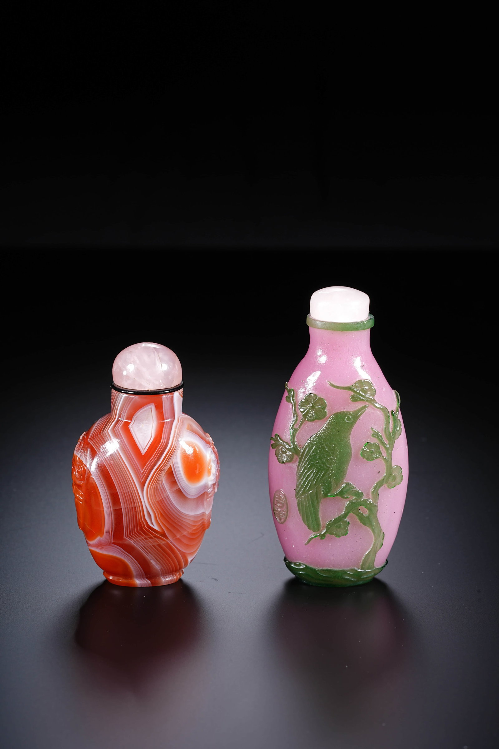 Agate cleaner snuff bottle - 2