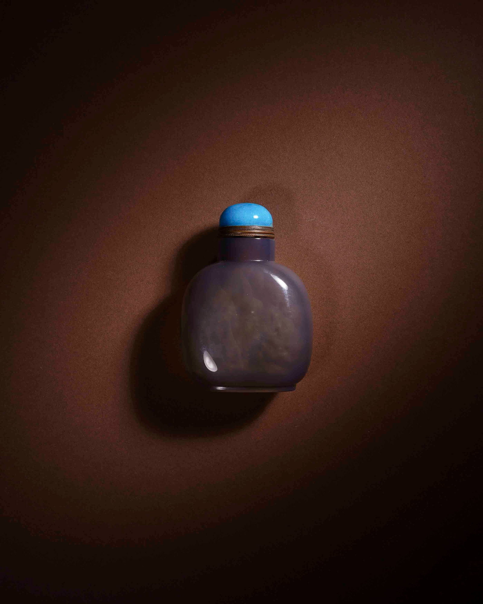 Clear agate snuff bottle - 2