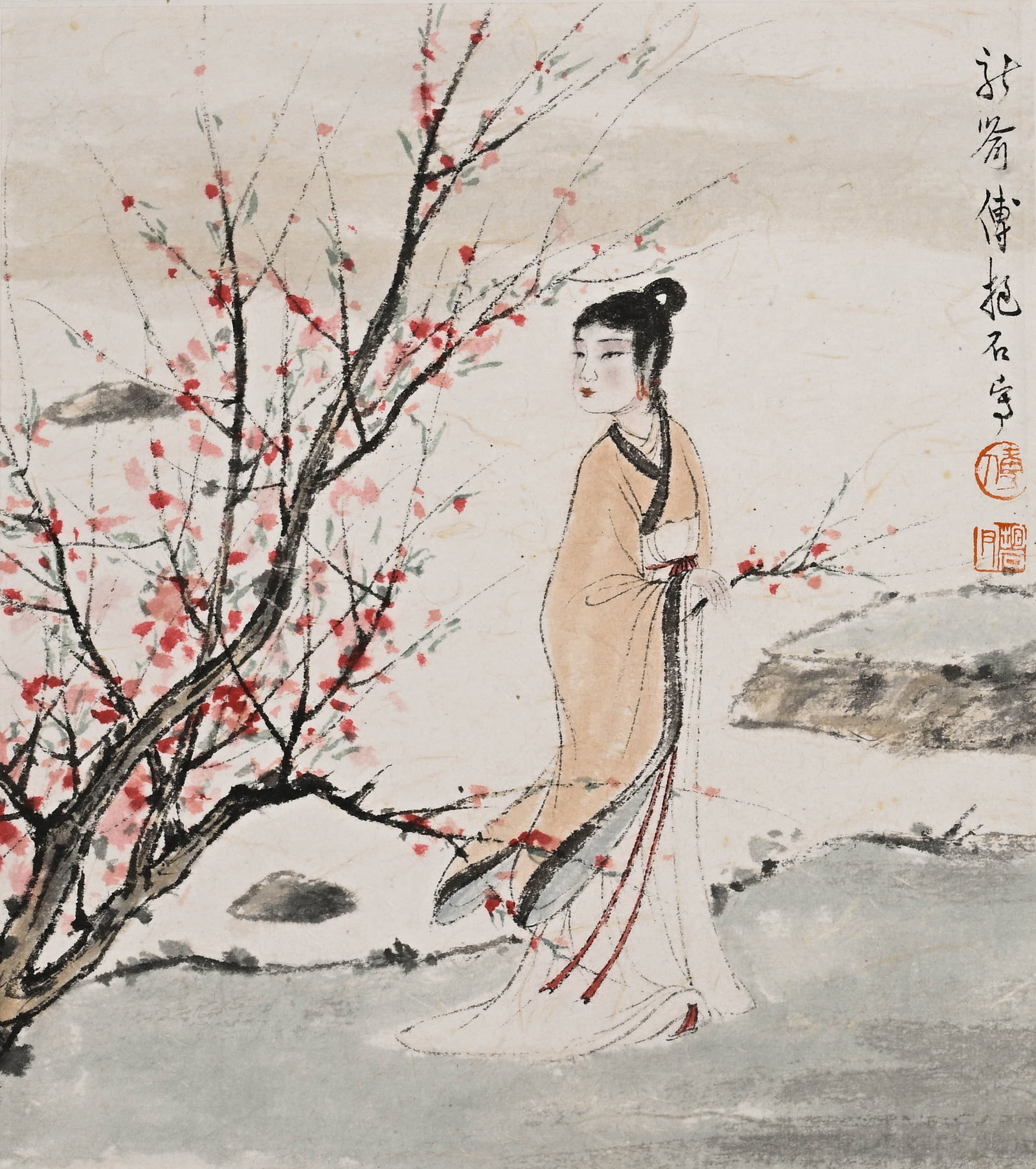 Fu Baoshi figures - 2