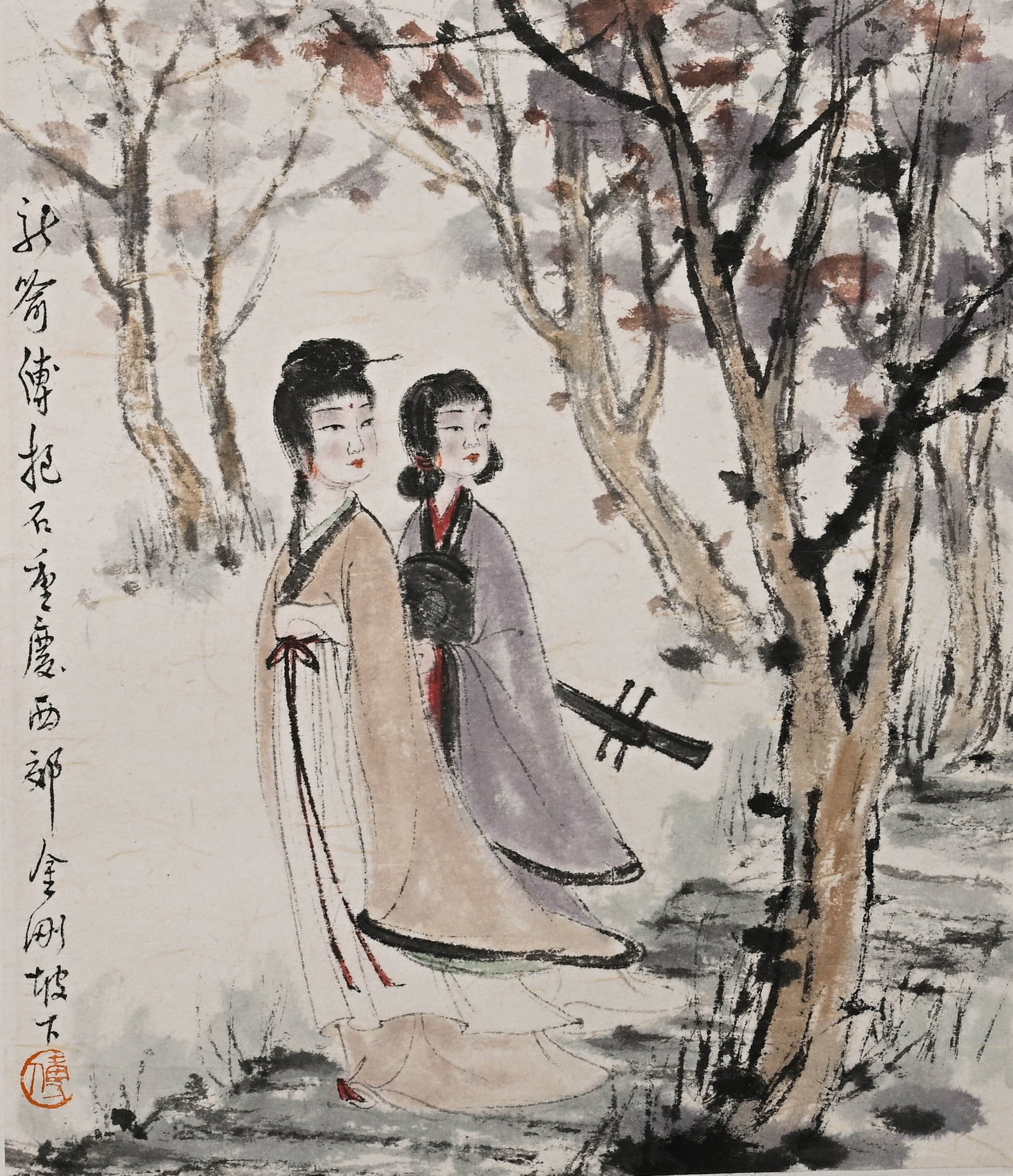 Fu Baoshi figures - 7