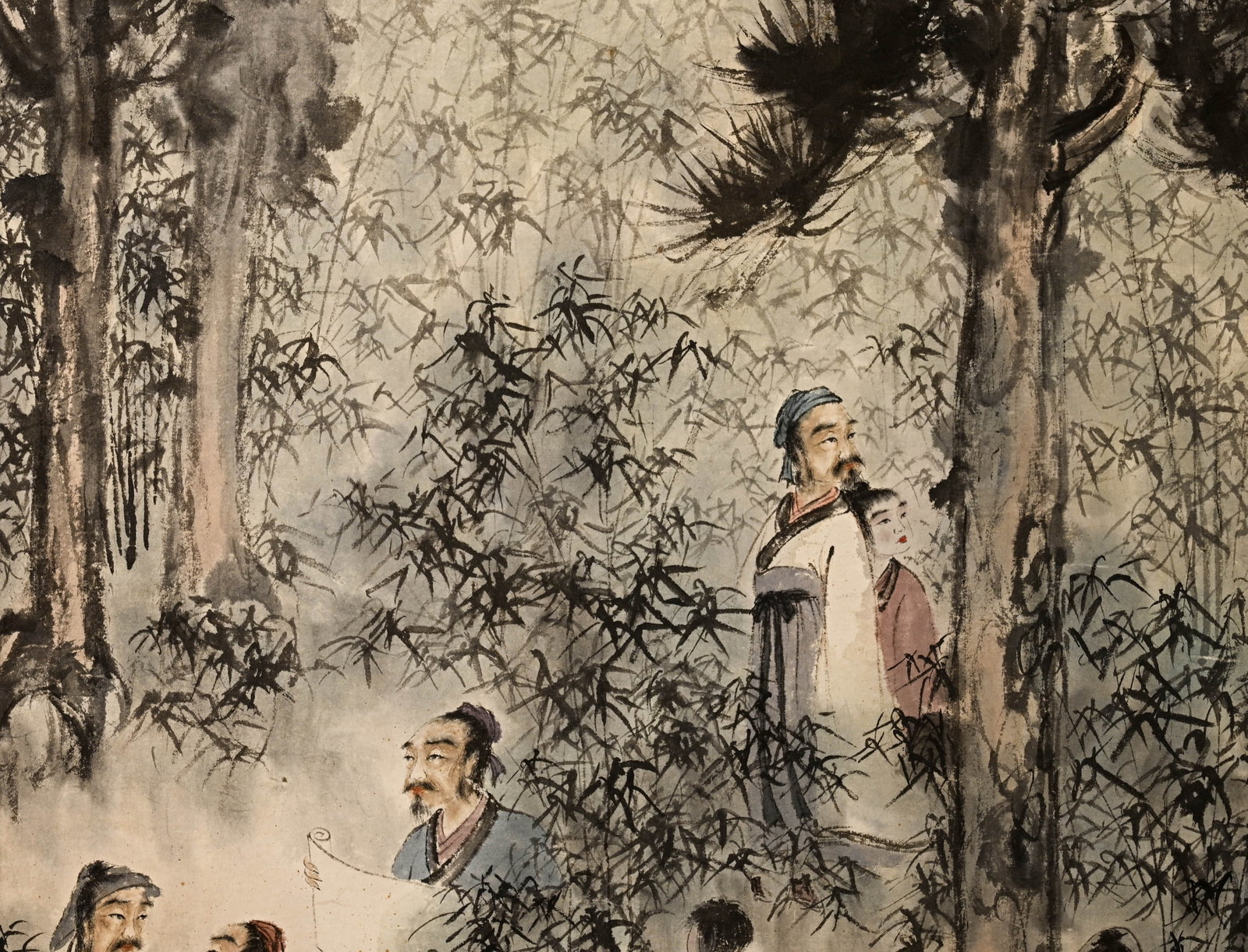Fu Baoshi figures - 3
