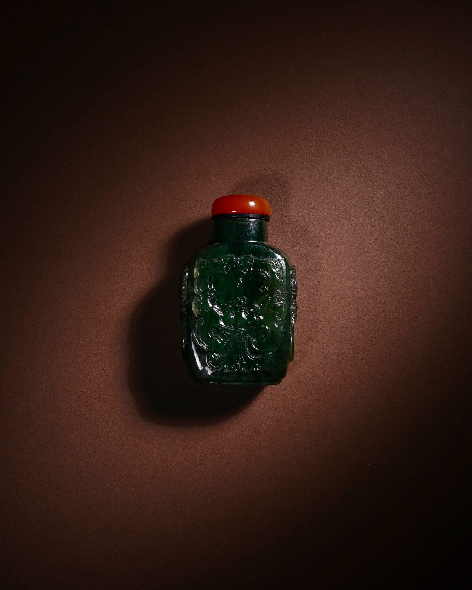 Qing emerald snuff bottle - 3