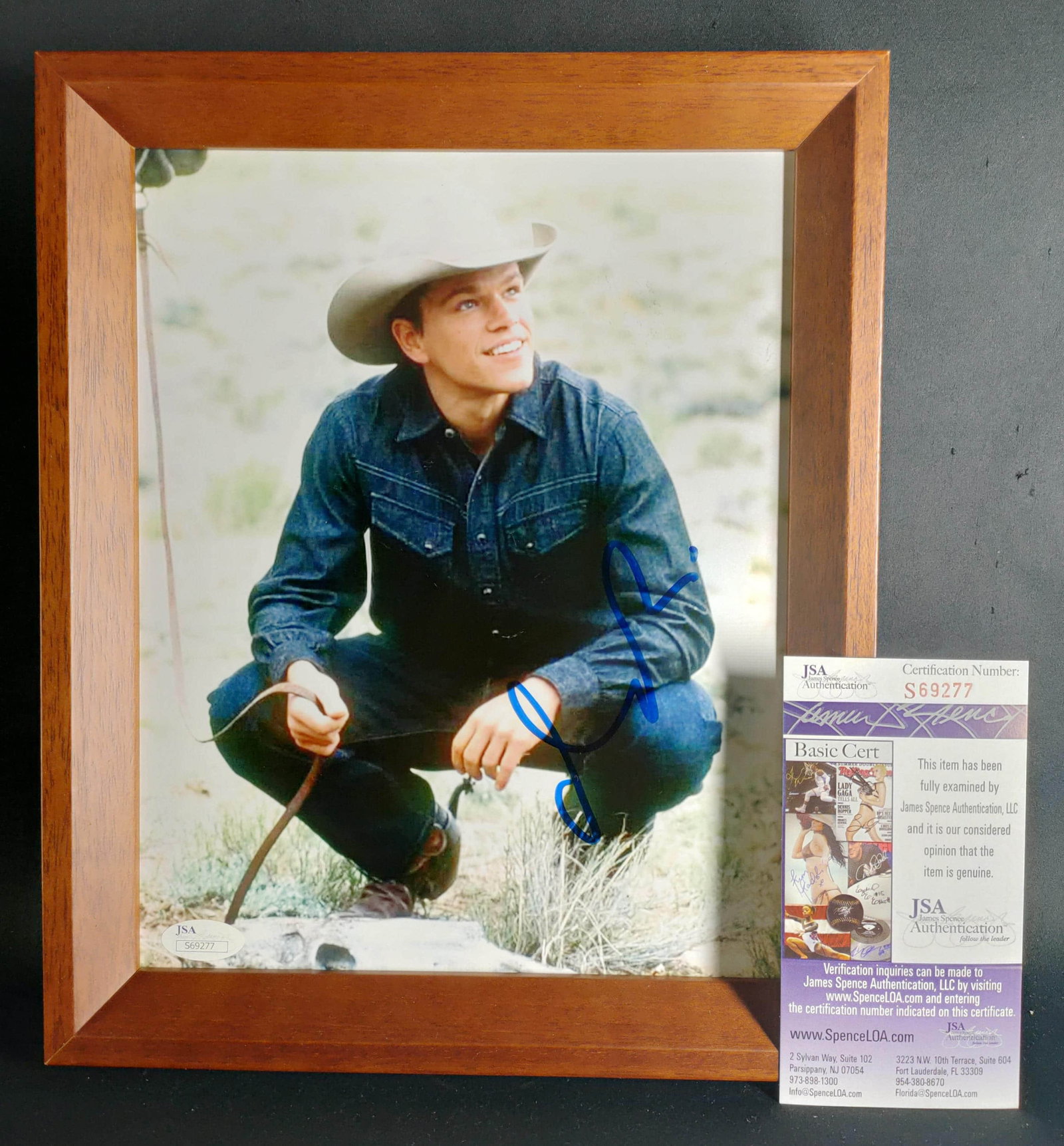 "Hollywood superstar" Matt Damon's . film "All the Pretty Horses" stills -JSA identification: Hollywood superstar" Matt Damon's . film All the Pretty Horses stills (photo about 10 inches, enclosed). The collection is stills from the 2000 film All the Pretty Horses, which is by Matt Damon. Matt