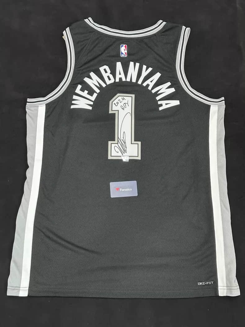 Wenbanyama . jersey Spurs No.1 black sw fan edition: Wenbanyama . jersey Spurs No.1 black sw fan edition2024 ROY inscription 2024 Best Rookie Honor SignFanatics official certification can be found in official website