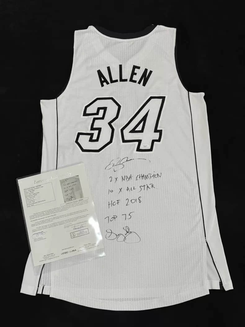 Ray Allen . jersey Heat Adidas R30 Tau true mesh (1 of 3)