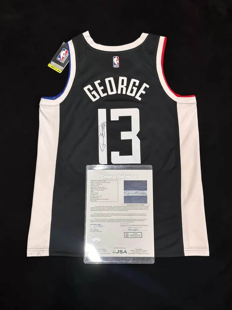 George the jersey clippers No.13 city SW.: George the jersey clippers No.13 city SW.JSA certificate official website can check whether it is true or not.