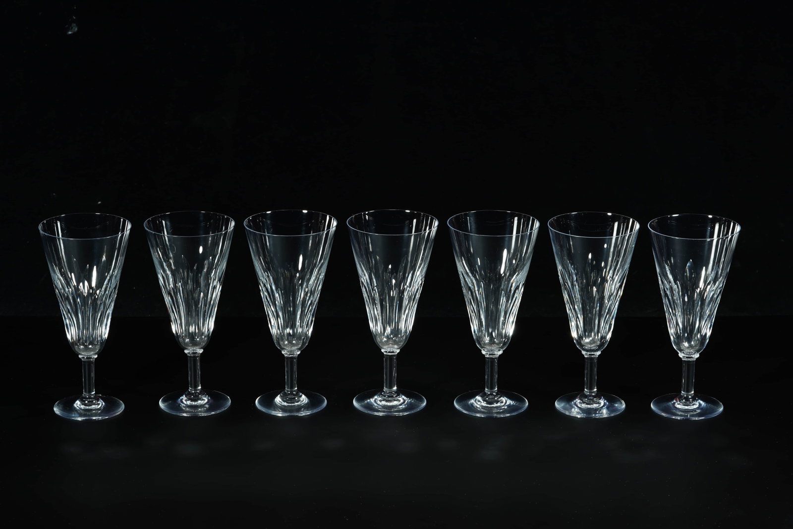These seven French Baccarat Champagnes (1 of 15)