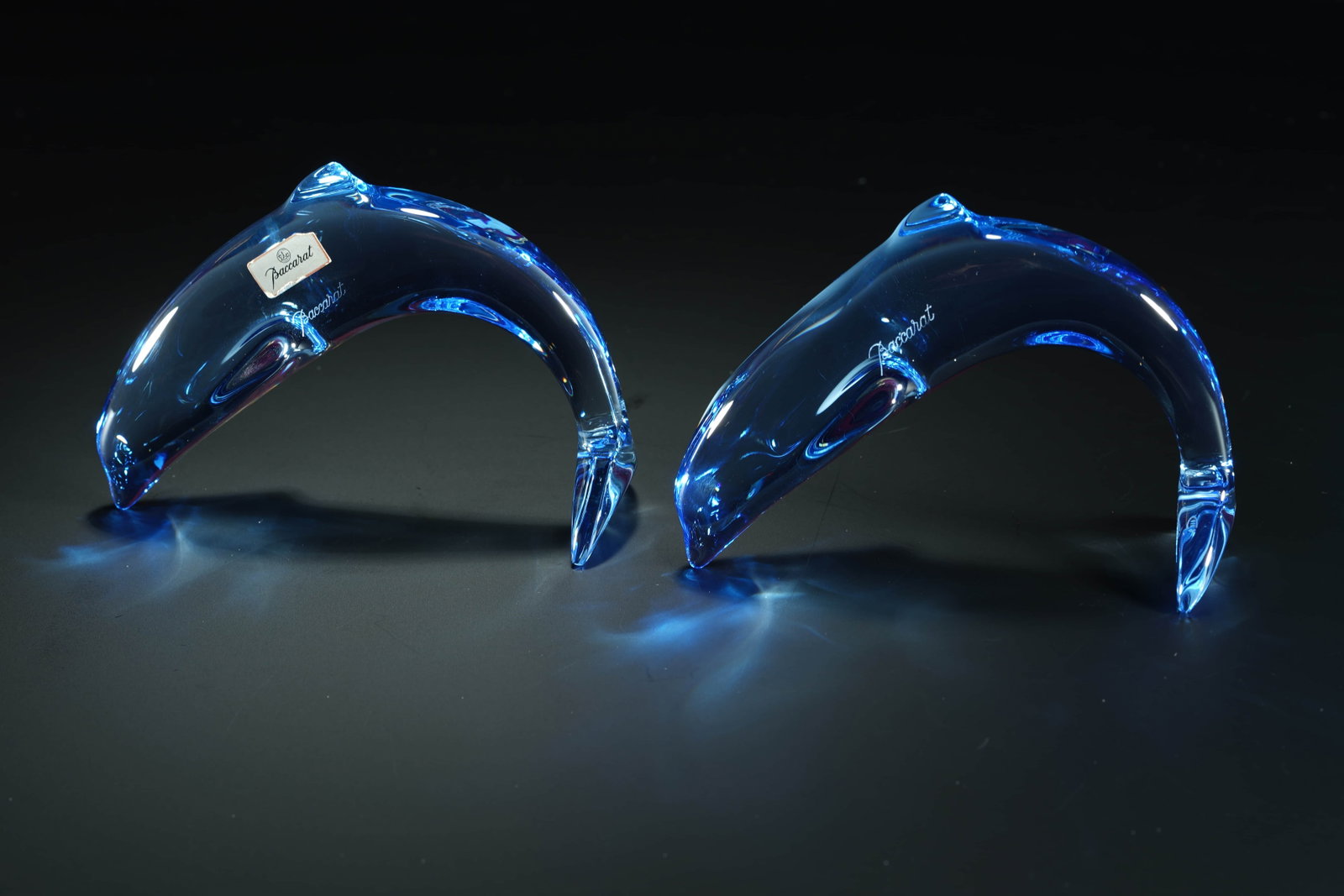 Baccarat is the most famous French luxury brand Crystal Glass Dolphin. (1 of 13)