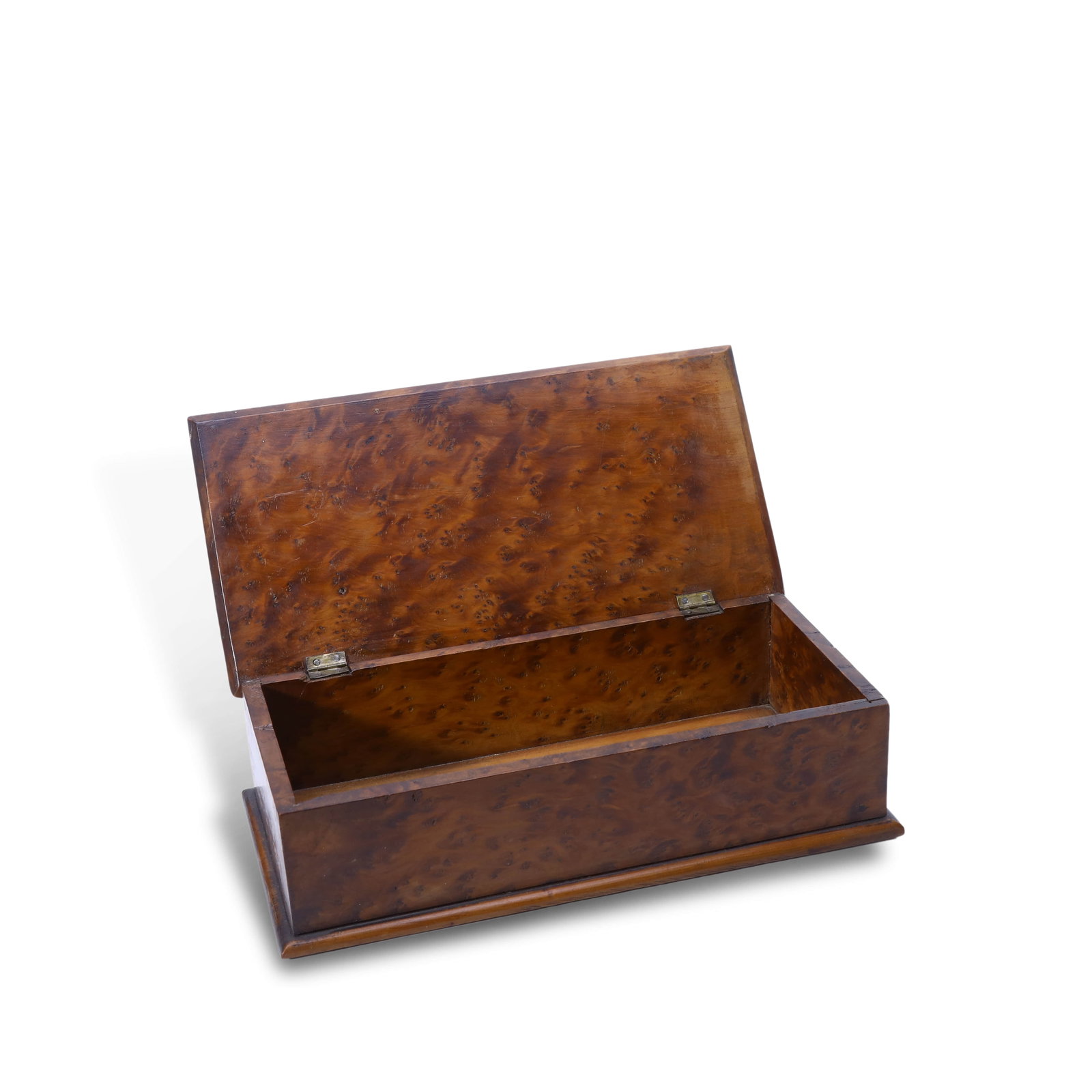 Charles X style hardwood storage box/jewelry box with olive wood and shadow wood veneer. (1 of 4)