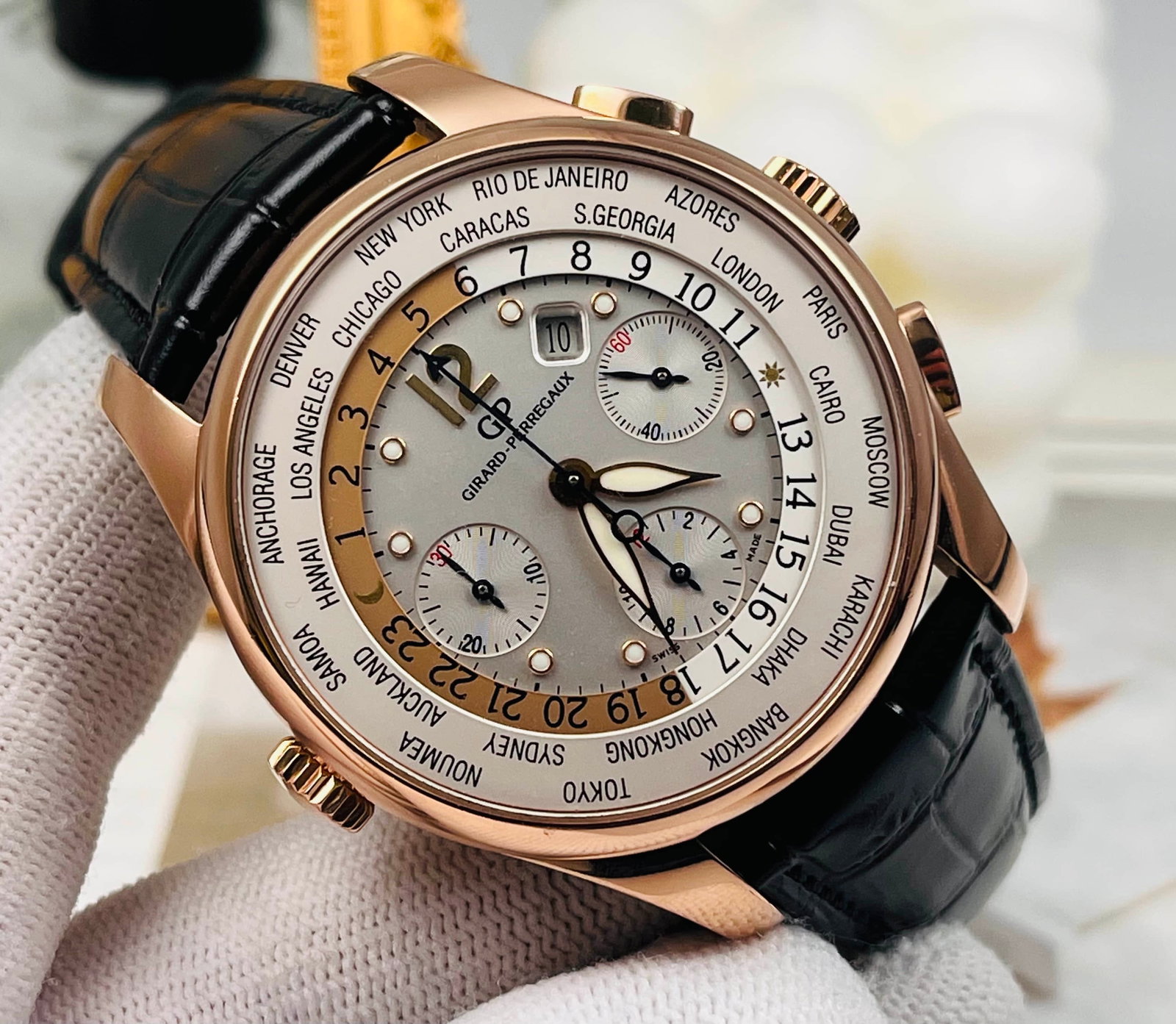 Zippo special series 18K rose gold automatic mechanical timing (1 of 3)