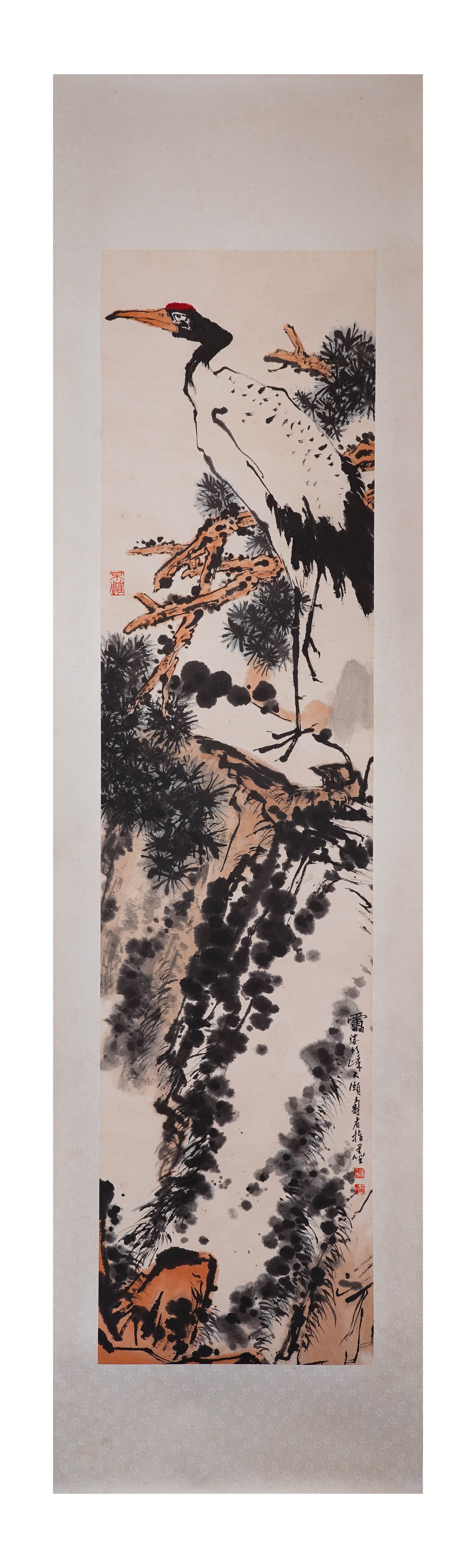 Pan Tianshou pine crane - 2