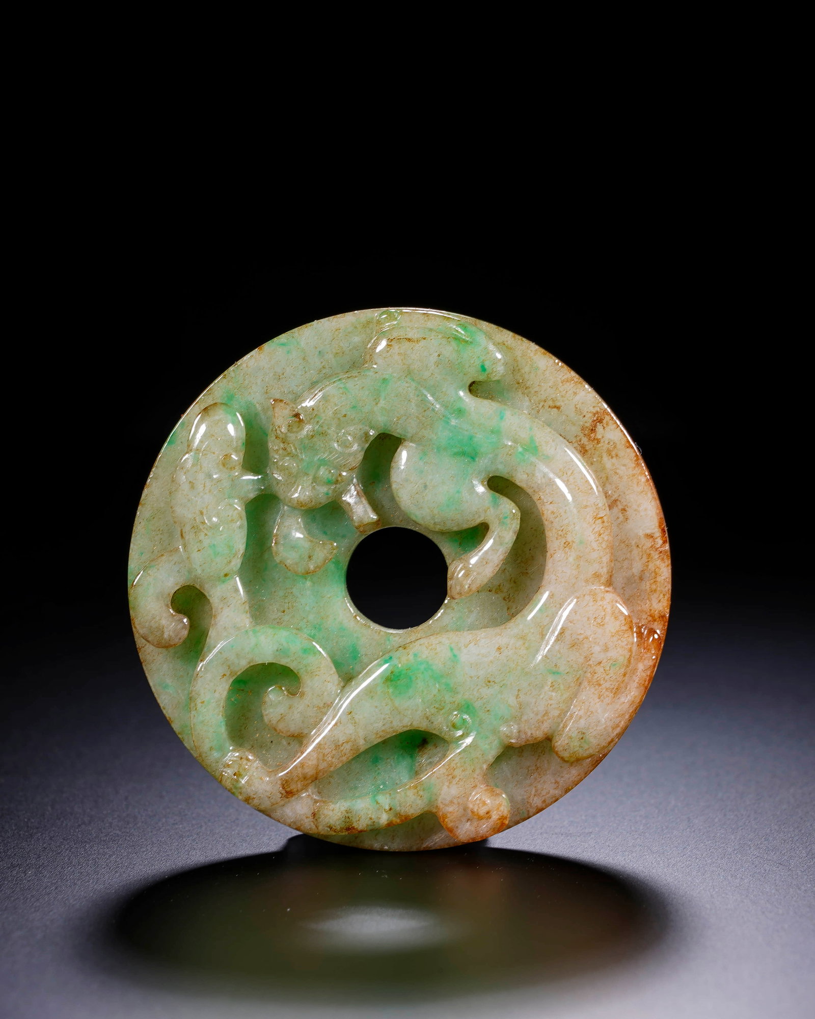 Qing jade dragon pattern wall - 2