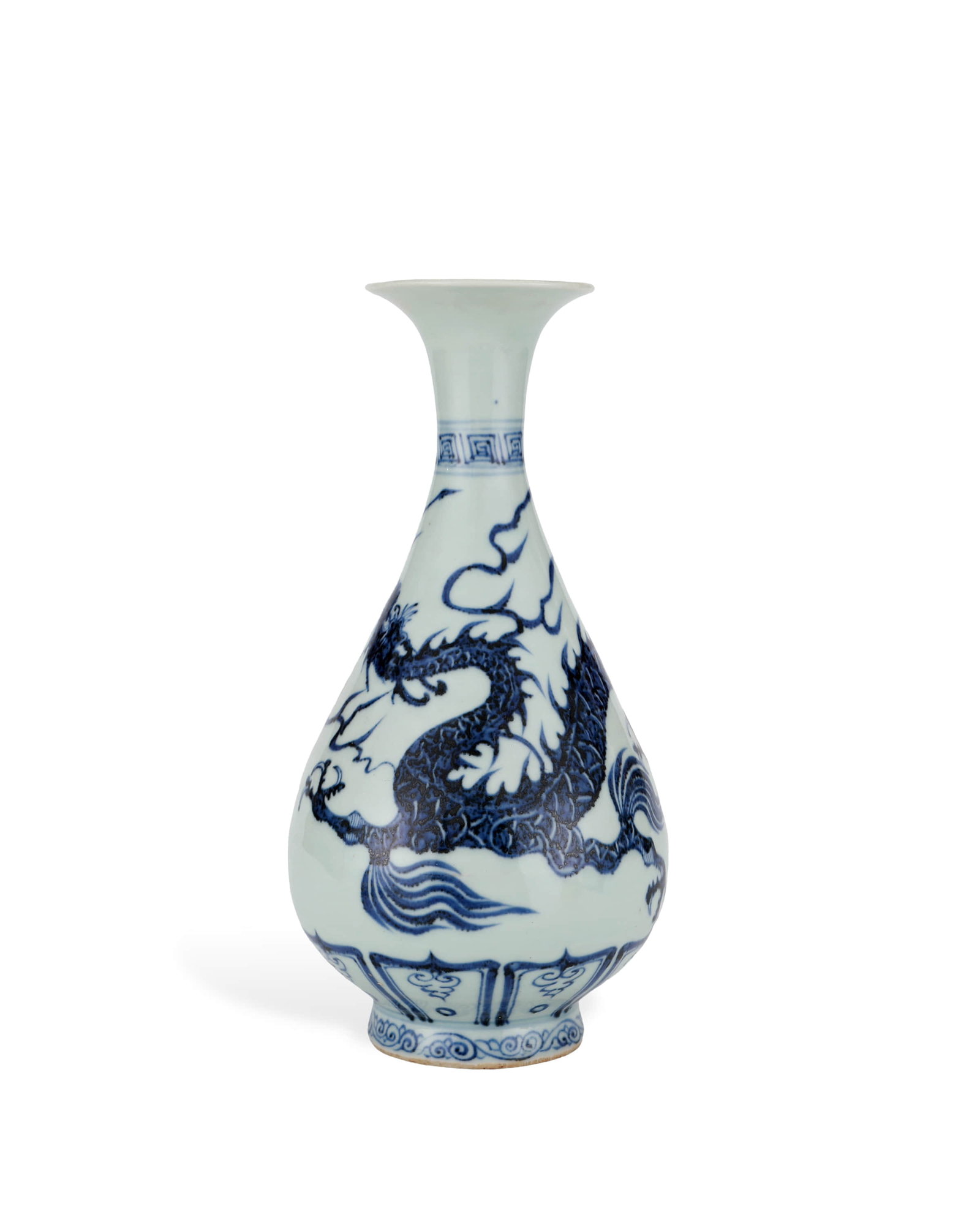 Yuan Qing Hua Yun Long Wen Jade Pot Spring Bottle (1 of 7)