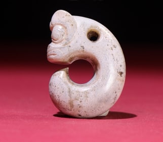 An Exquisite Gaogu Jade Pig-Dragon Pendant