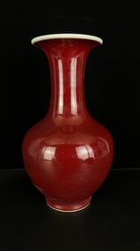 An Exquisite Red Glazed Vase