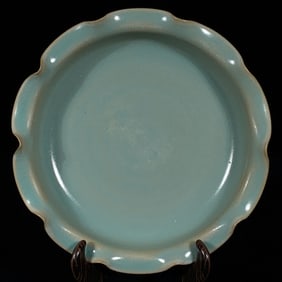 An Exquisite Ru yao Plate